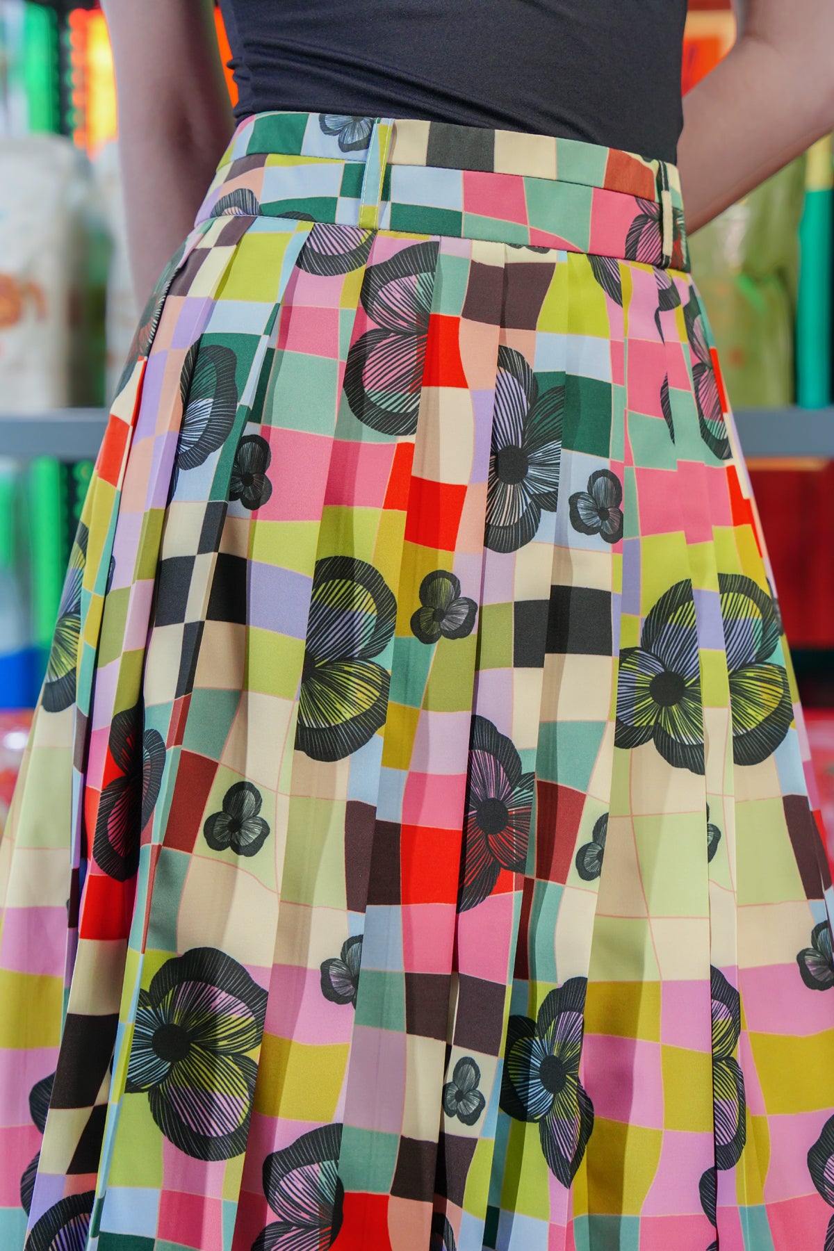 Lucid Bloom Pleated Skirt - Hues