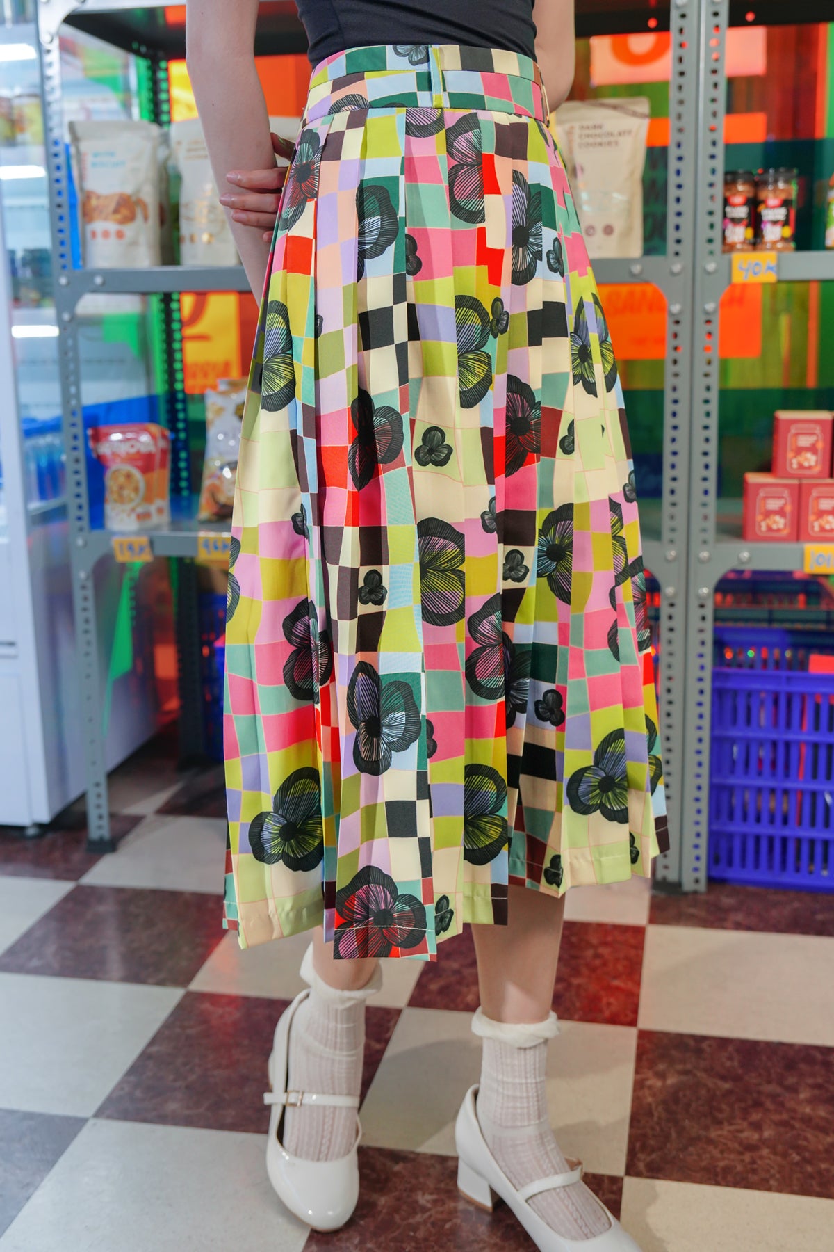 Lucid Bloom Pleated Skirt - Hues