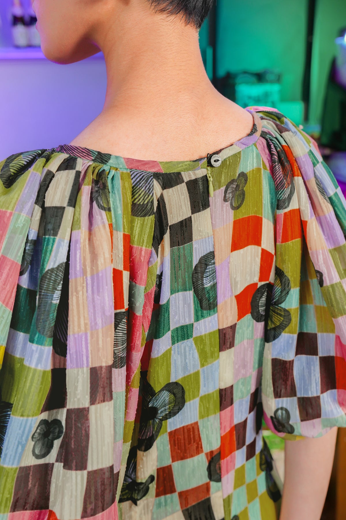 Lucid Bloom Puffy Dress - Hues