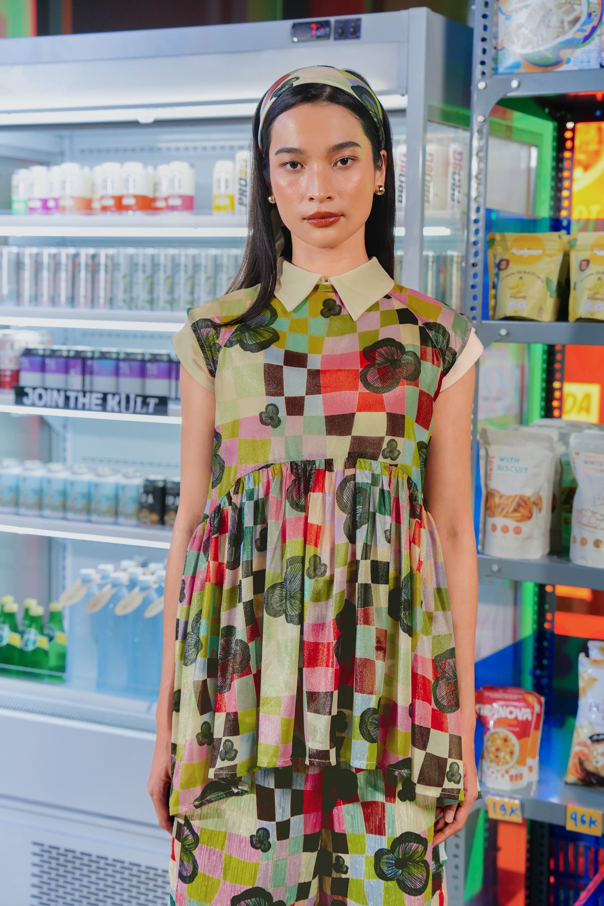 Lucid Bloom Sheer Blouse - Hues