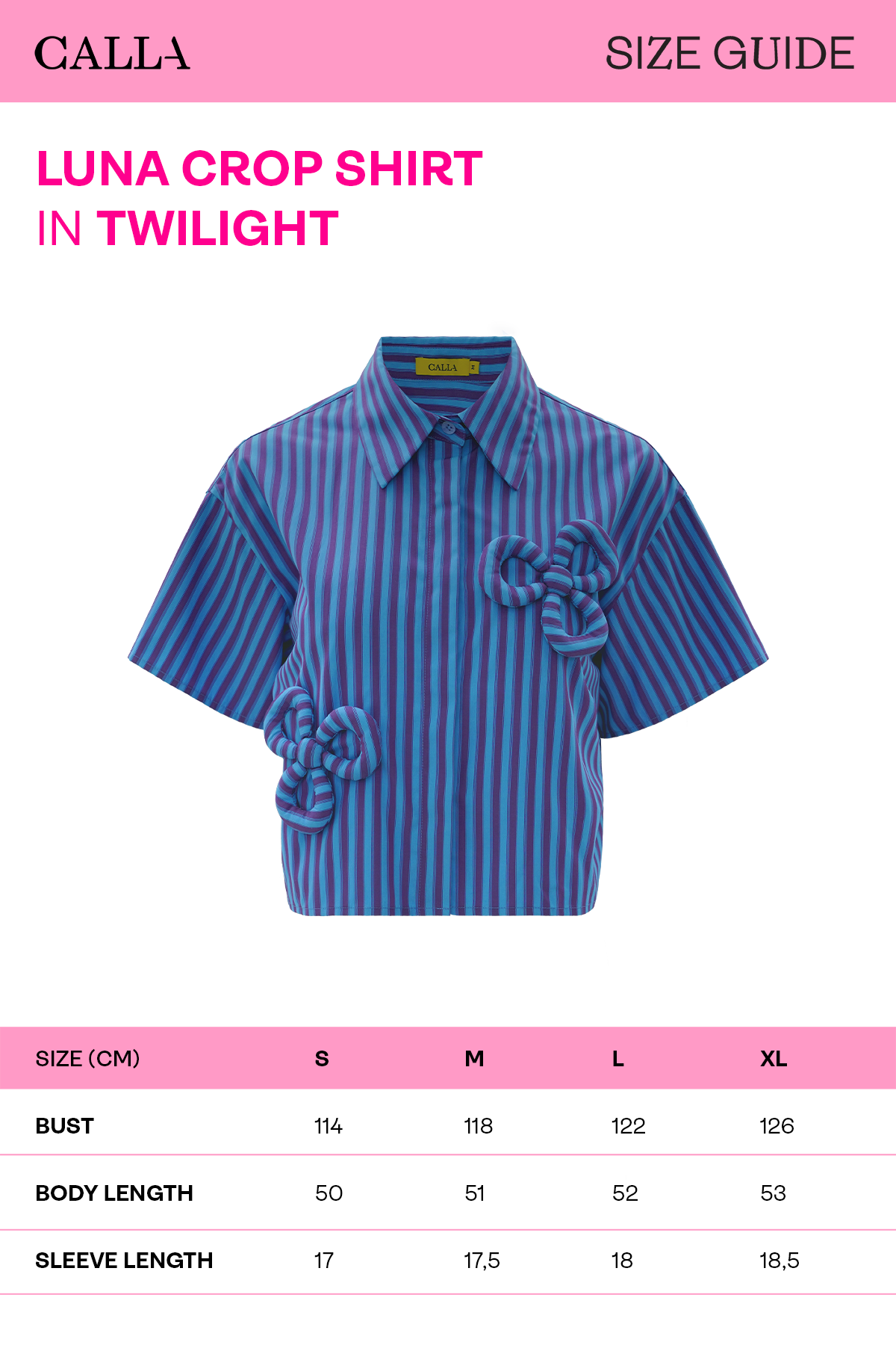 Luna Crop Shirt - Twilight