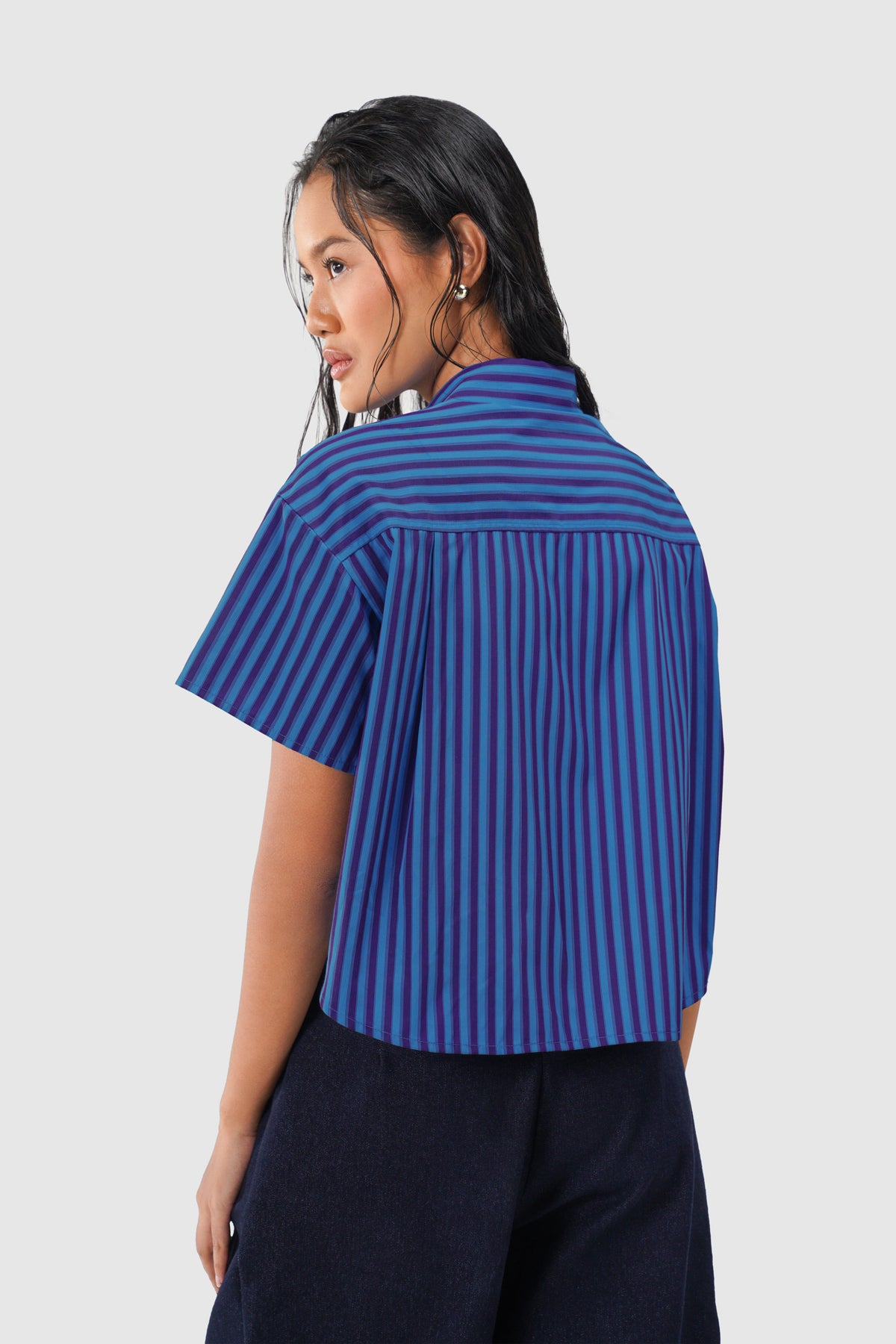 Luna Crop Shirt - Twilight