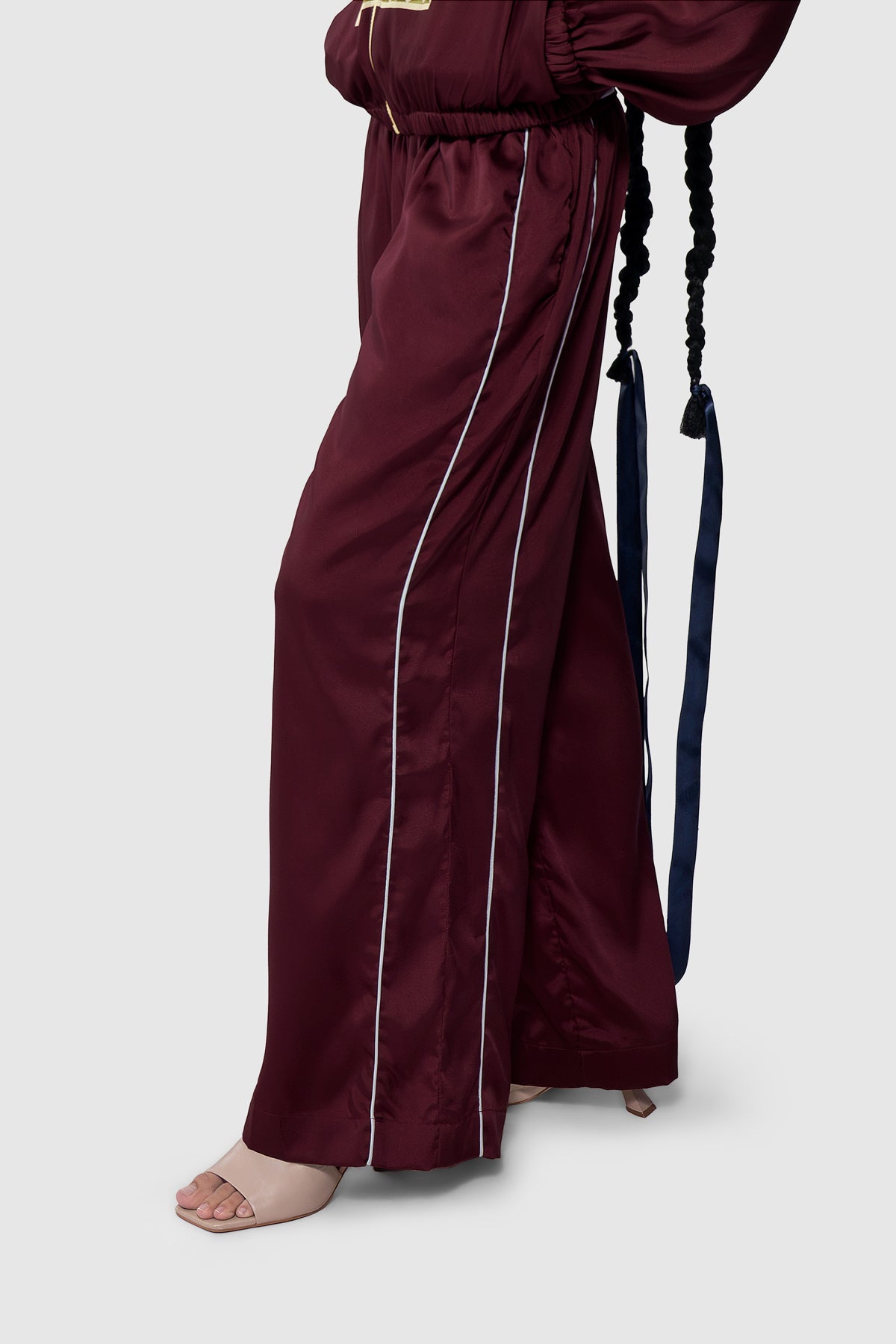 Medallion Athleisure Pants - Ruby