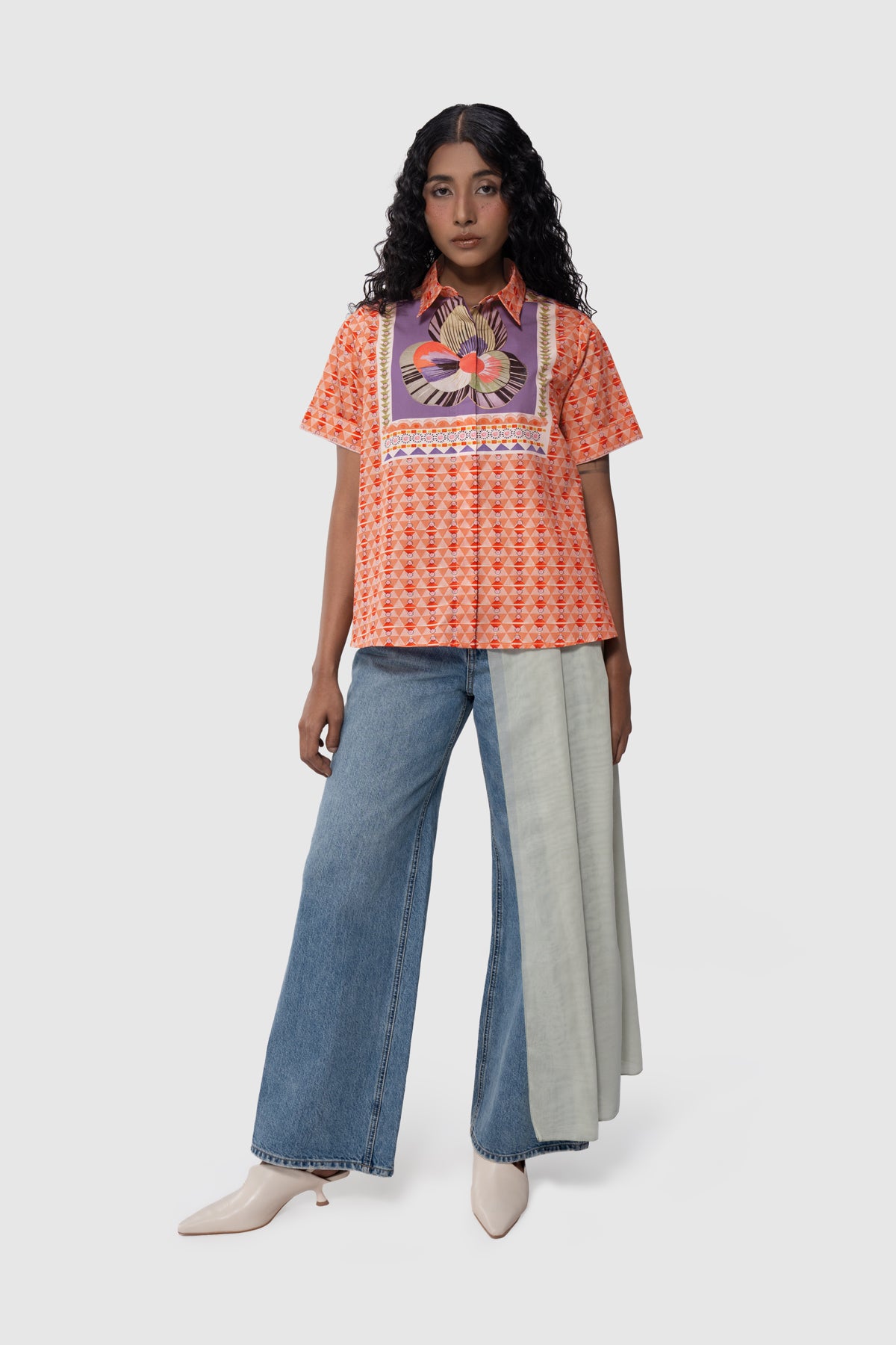 Mesh Short Shirt - Terracotta