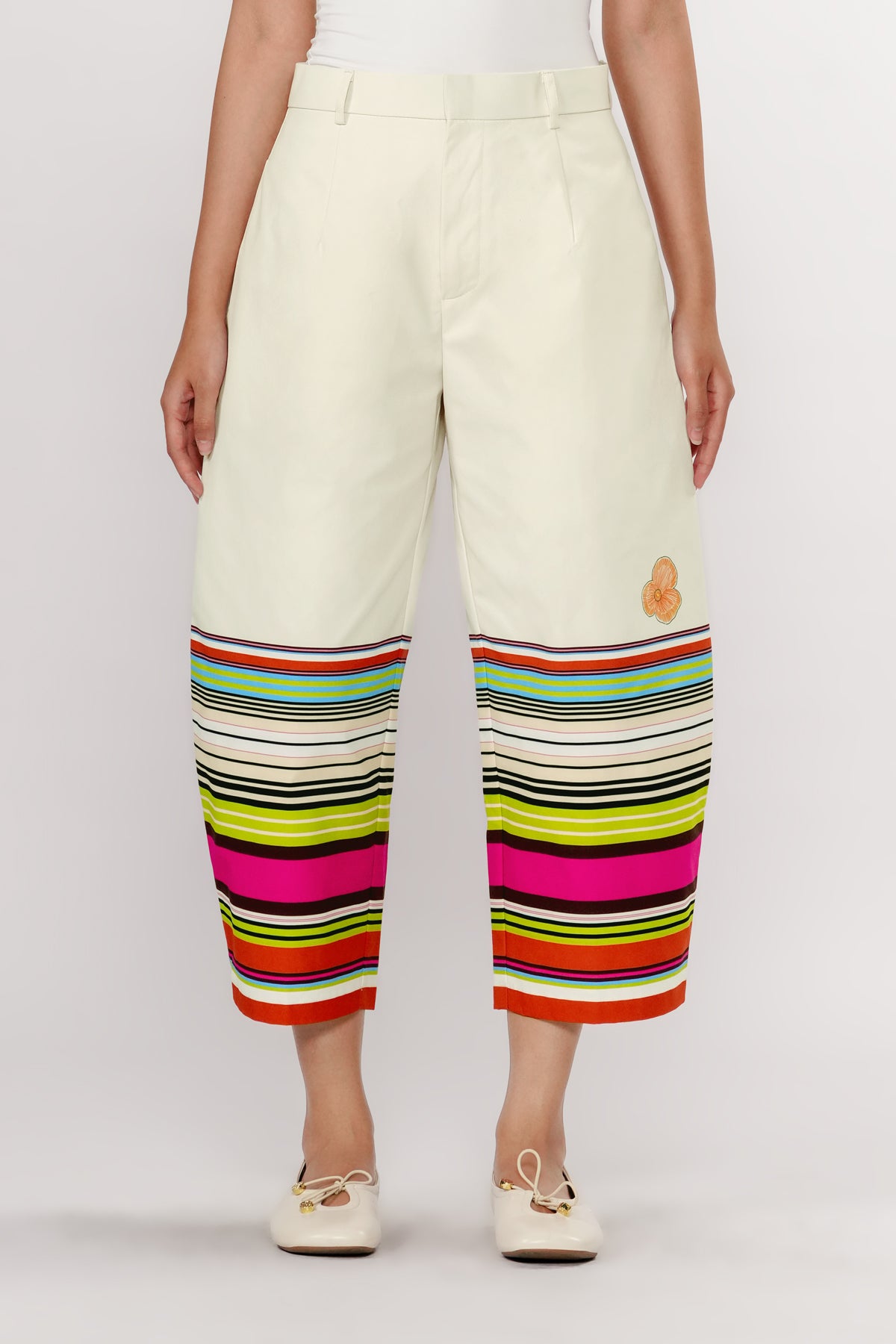 Misty Barrel Pants - Vermillion