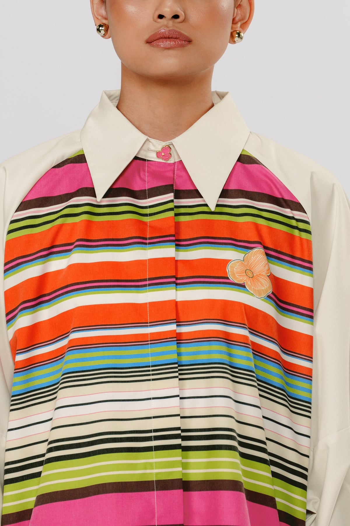 Misty Outer Shirt - Vermillion