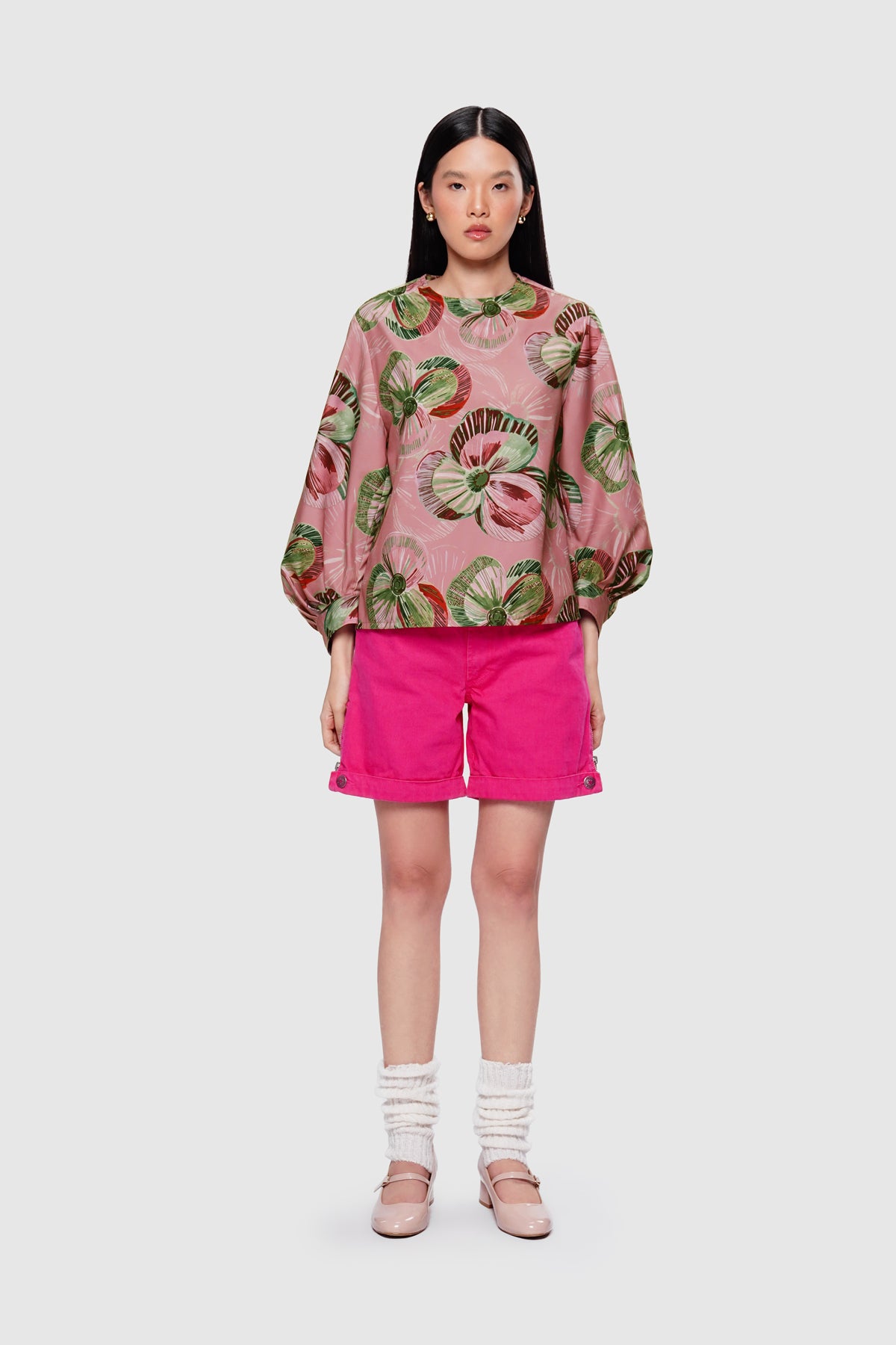 Mossveil Folded Blouse - Rosetaupe