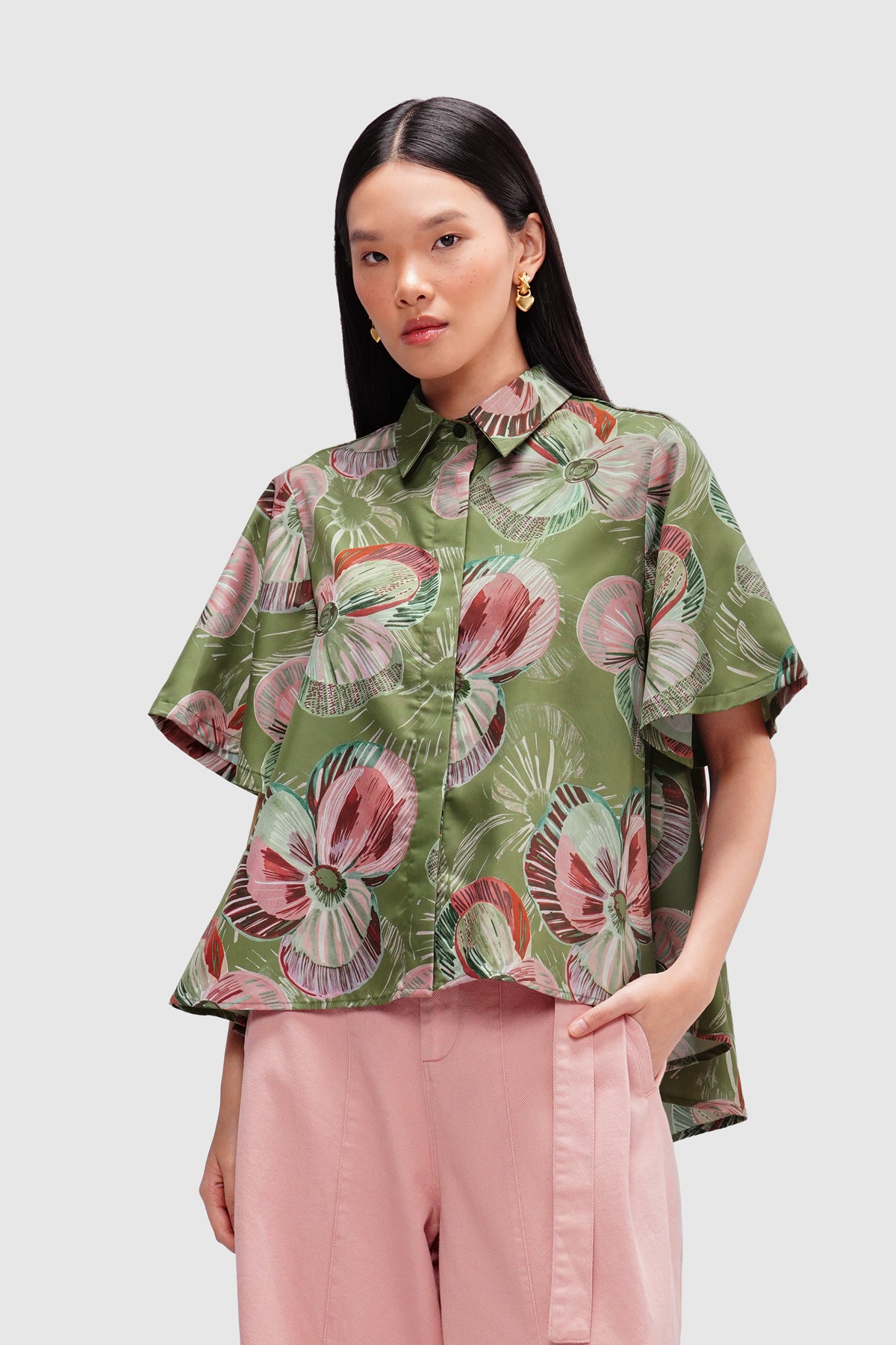 Mossveil Short Shirt - Cypress