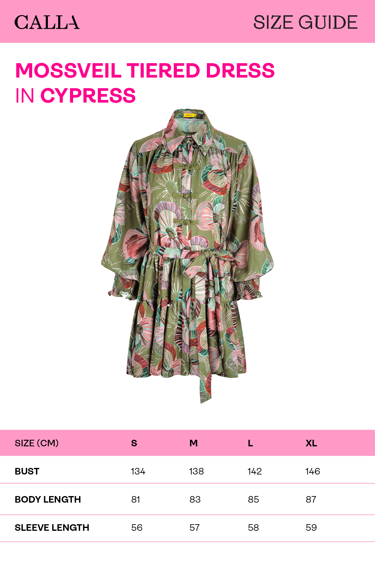 Mossveil Tiered Dress - Cypress