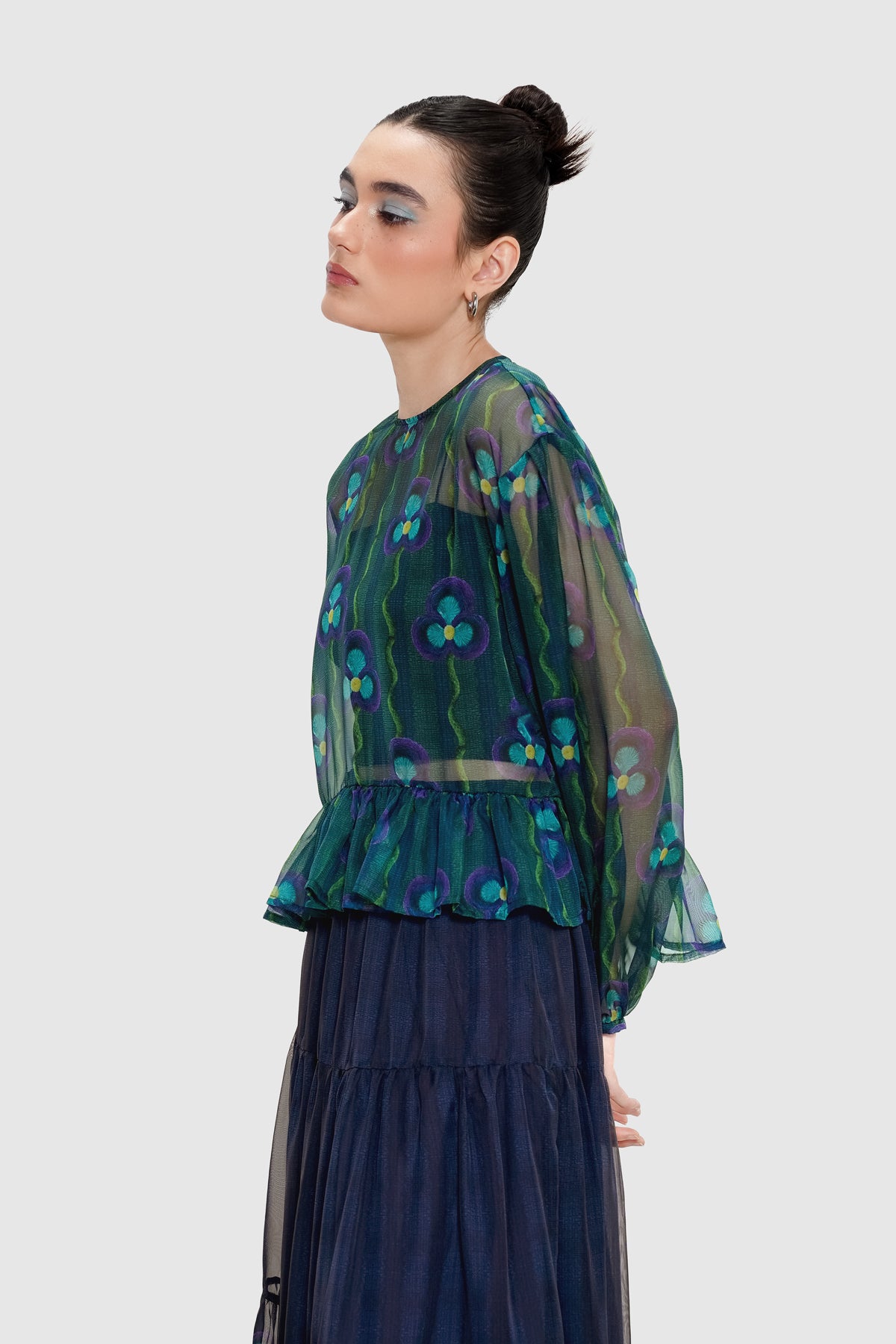 Mossy Sheer Blouse - Arbor