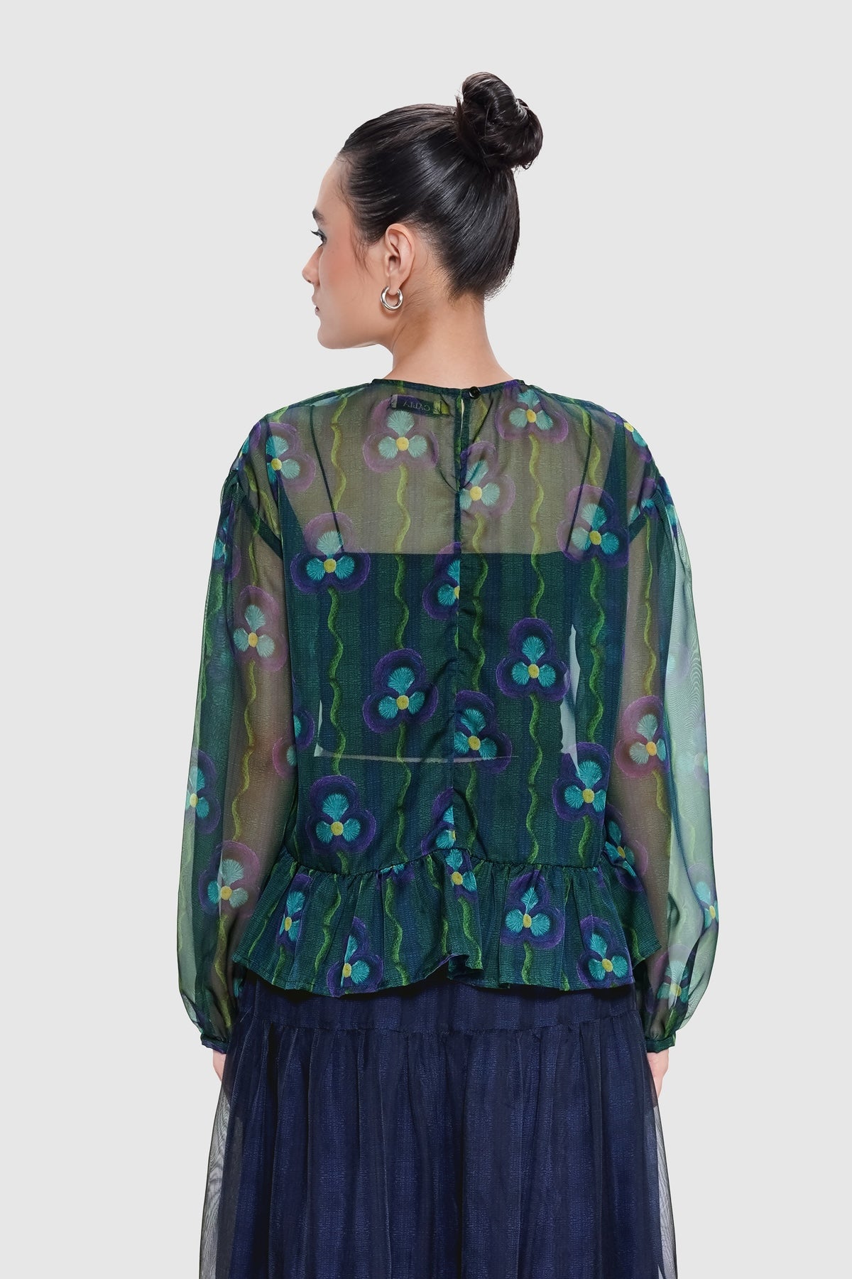 Mossy Sheer Blouse - Arbor