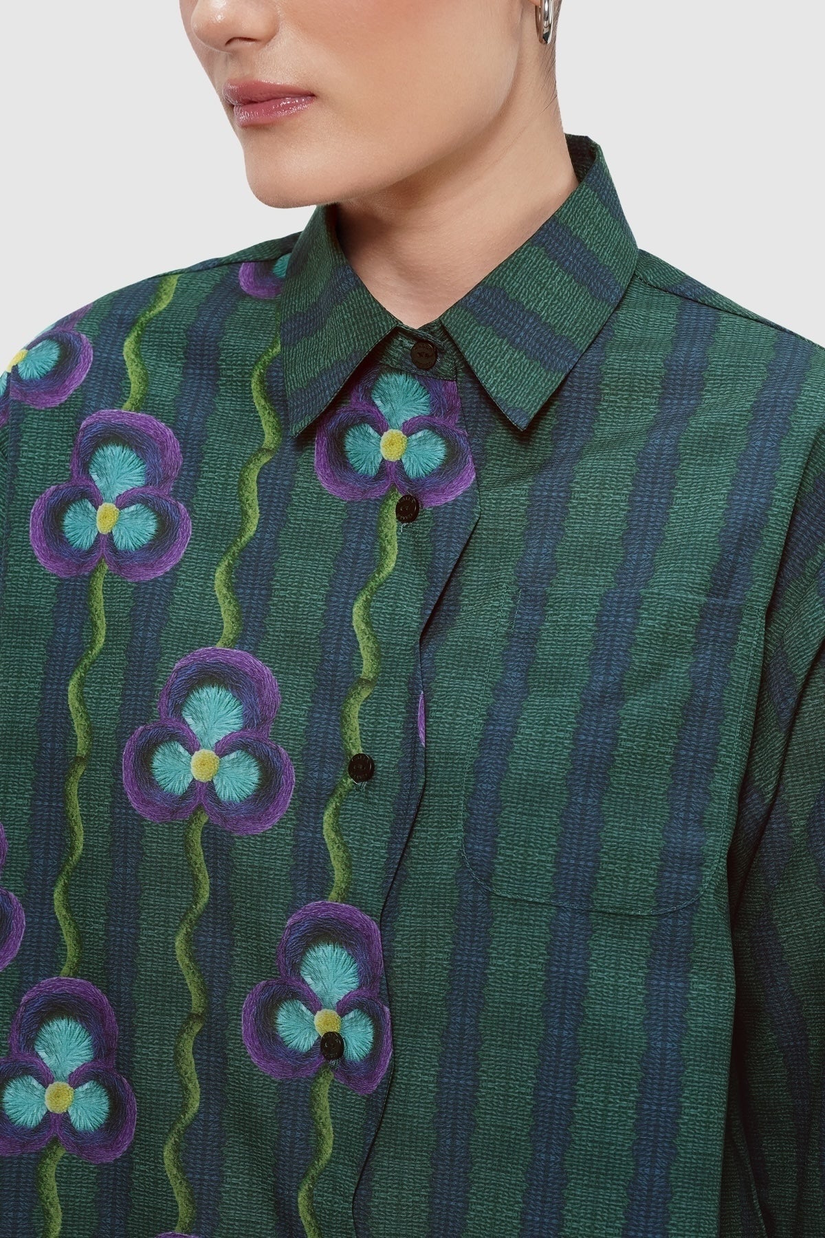 Mossy Zigzag Shirt - Arbor