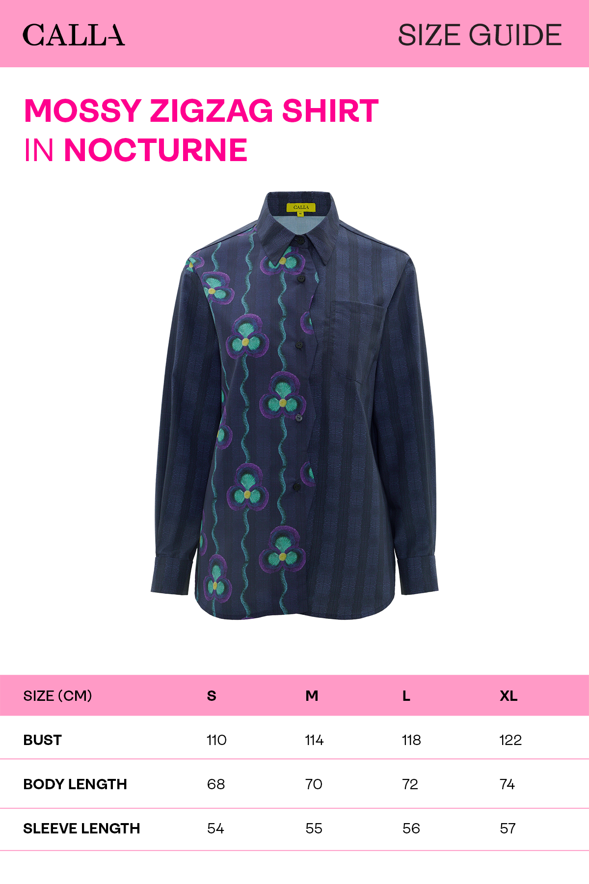 Mossy Zigzag Shirt - Nocturne