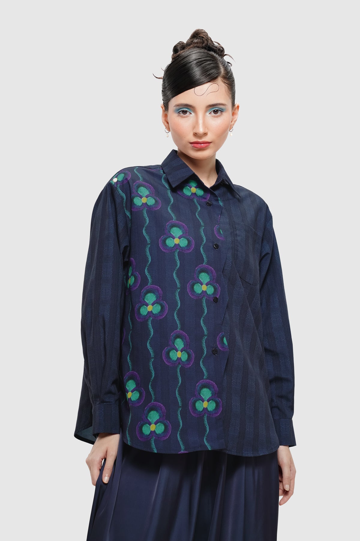 Mossy Zigzag Shirt - Nocturne