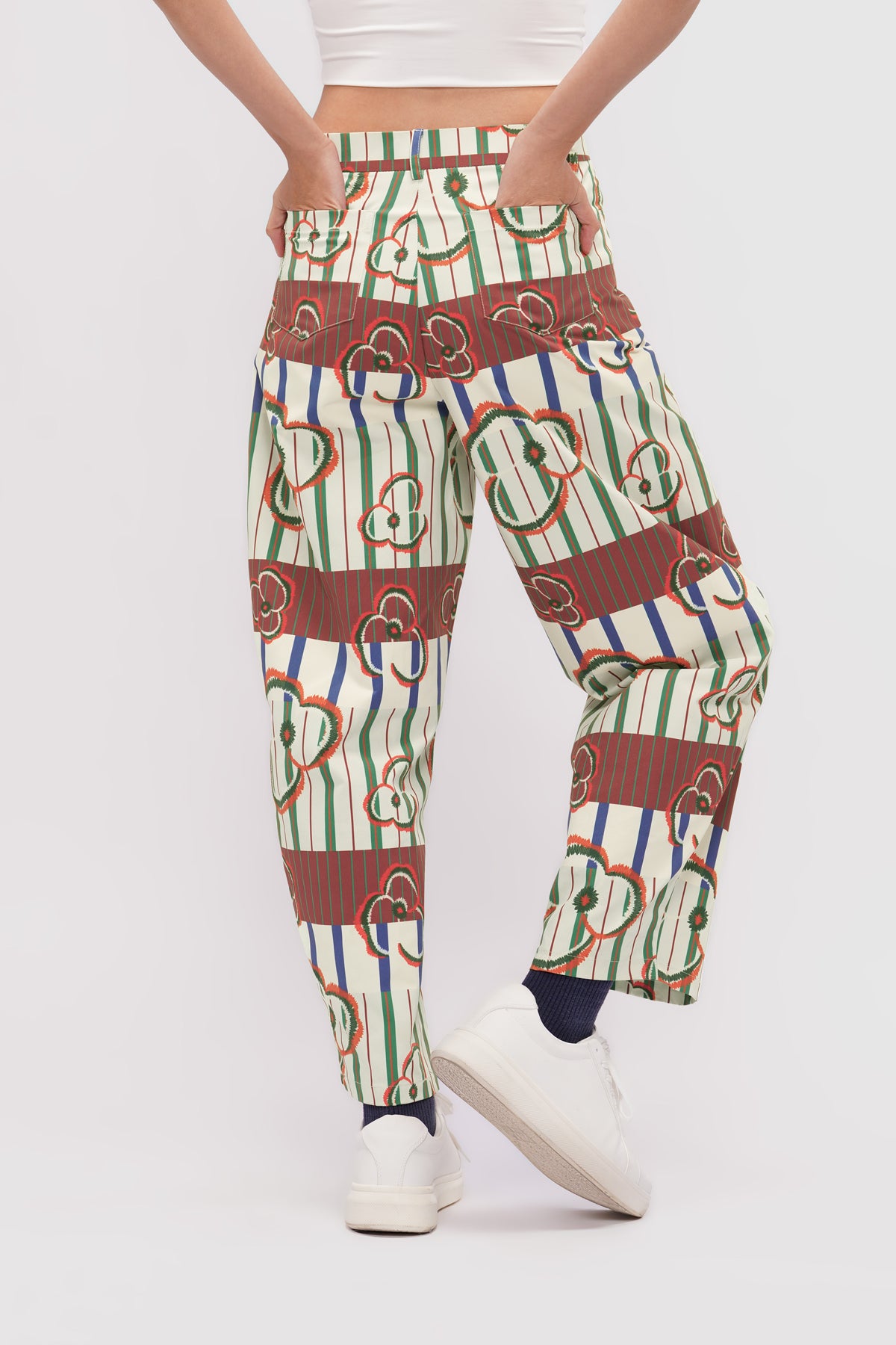 Megan Barrel Pants - Autumn Brick