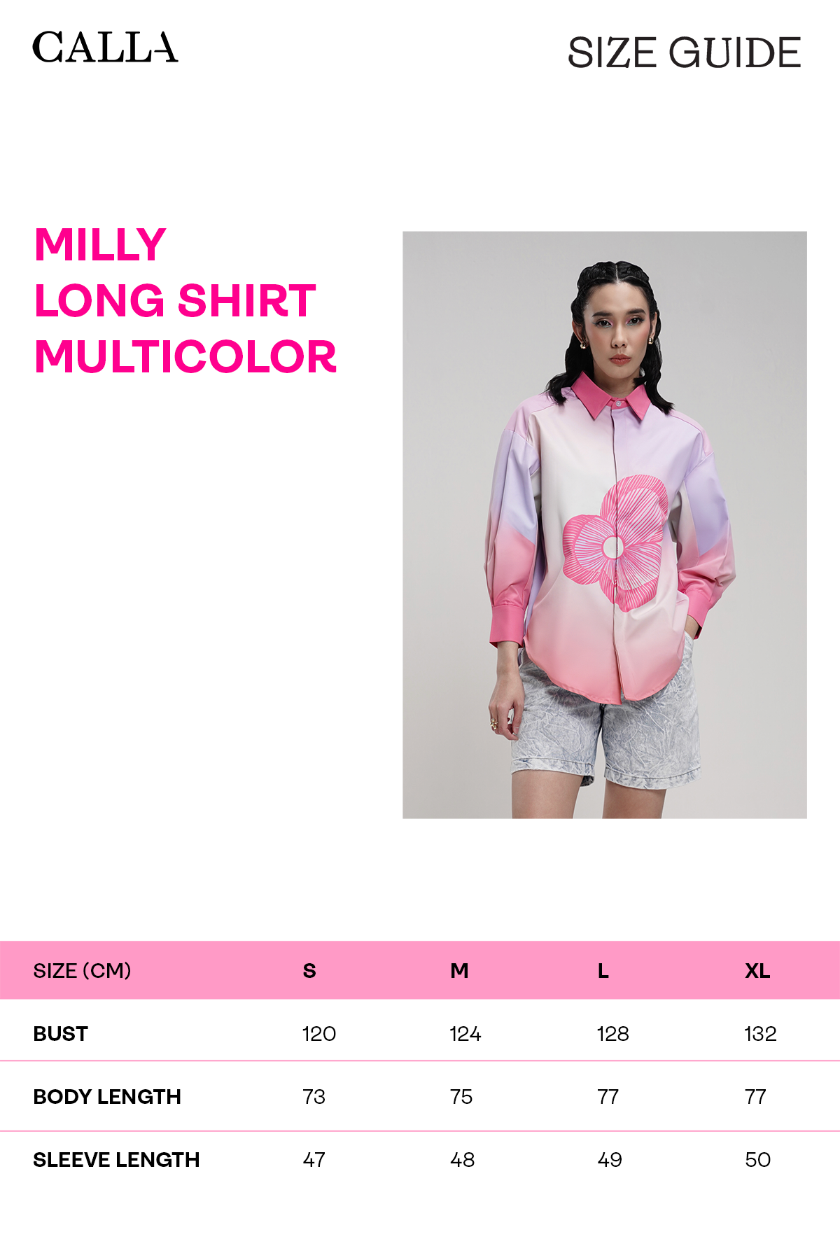 Milly Long Shirt - Multicolor