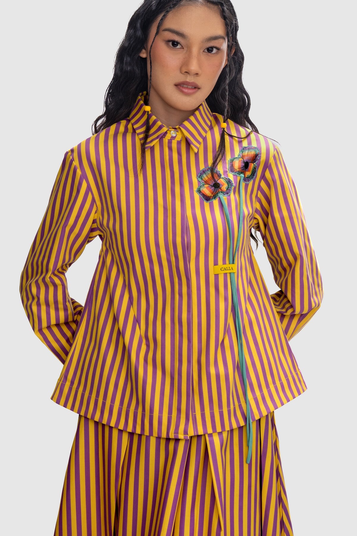 Mimosa Appliqué Shirt - Spectra