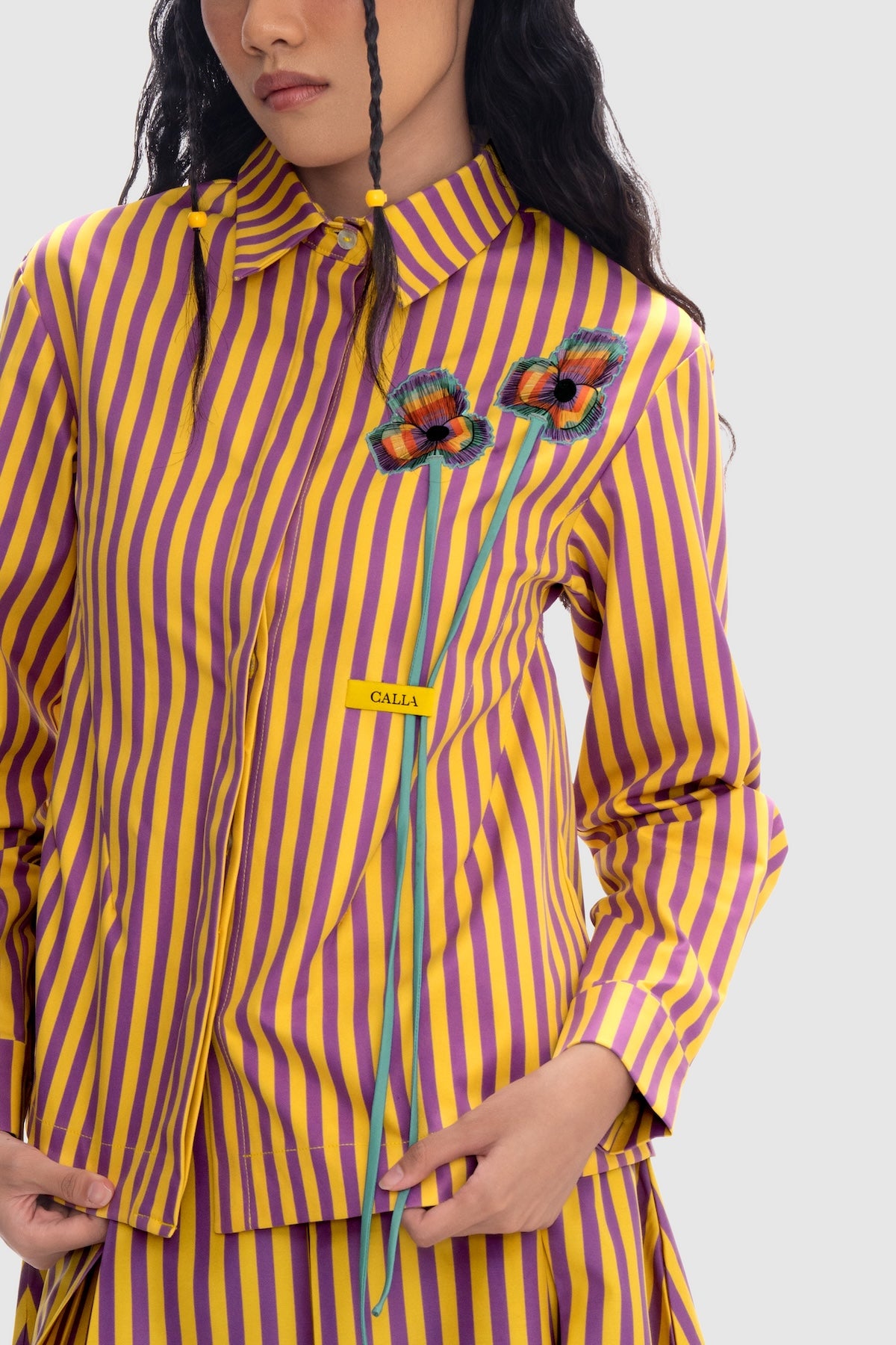 Mimosa Appliqué Shirt - Spectra