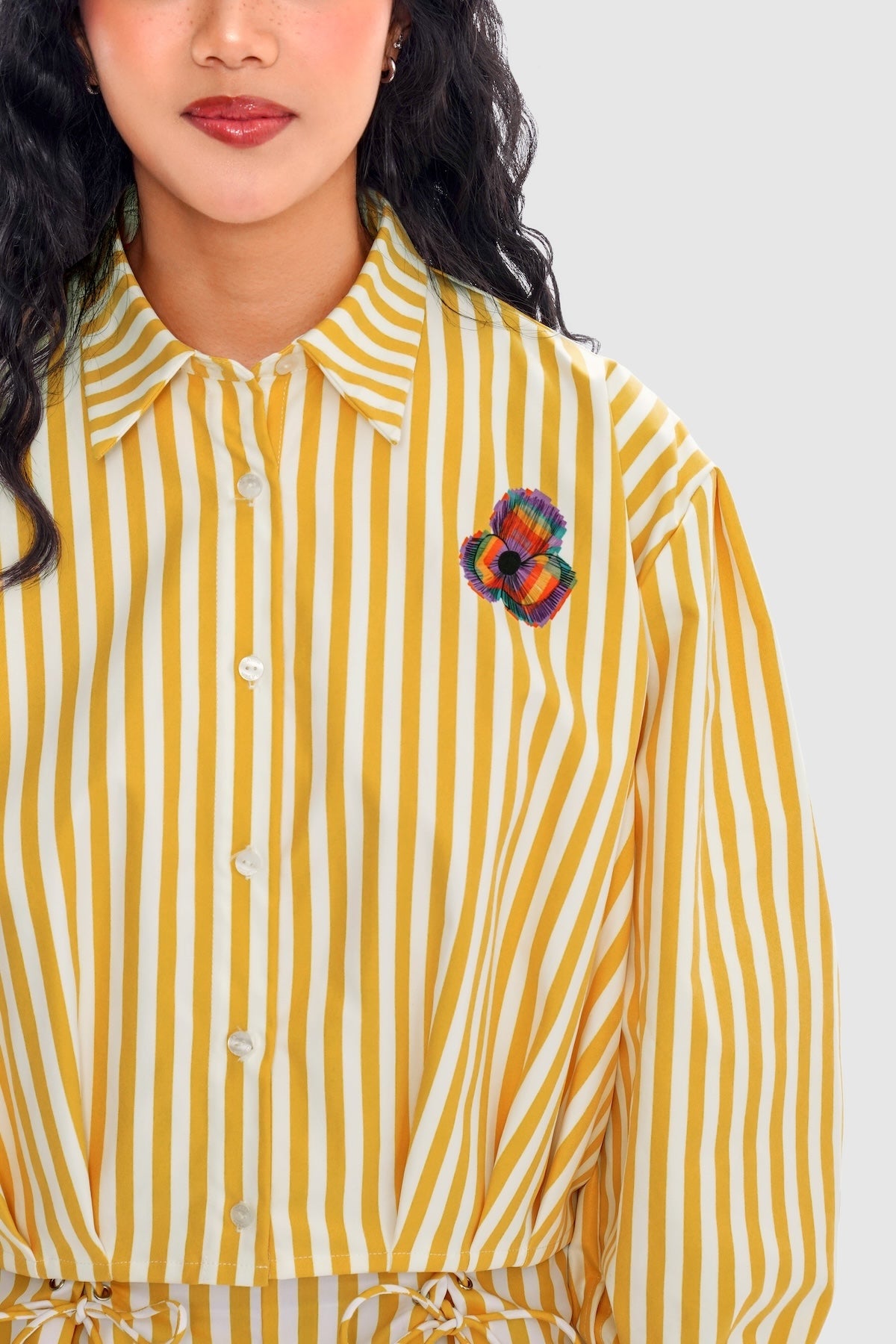 Mimosa Boxy Shirt - Goldenrod