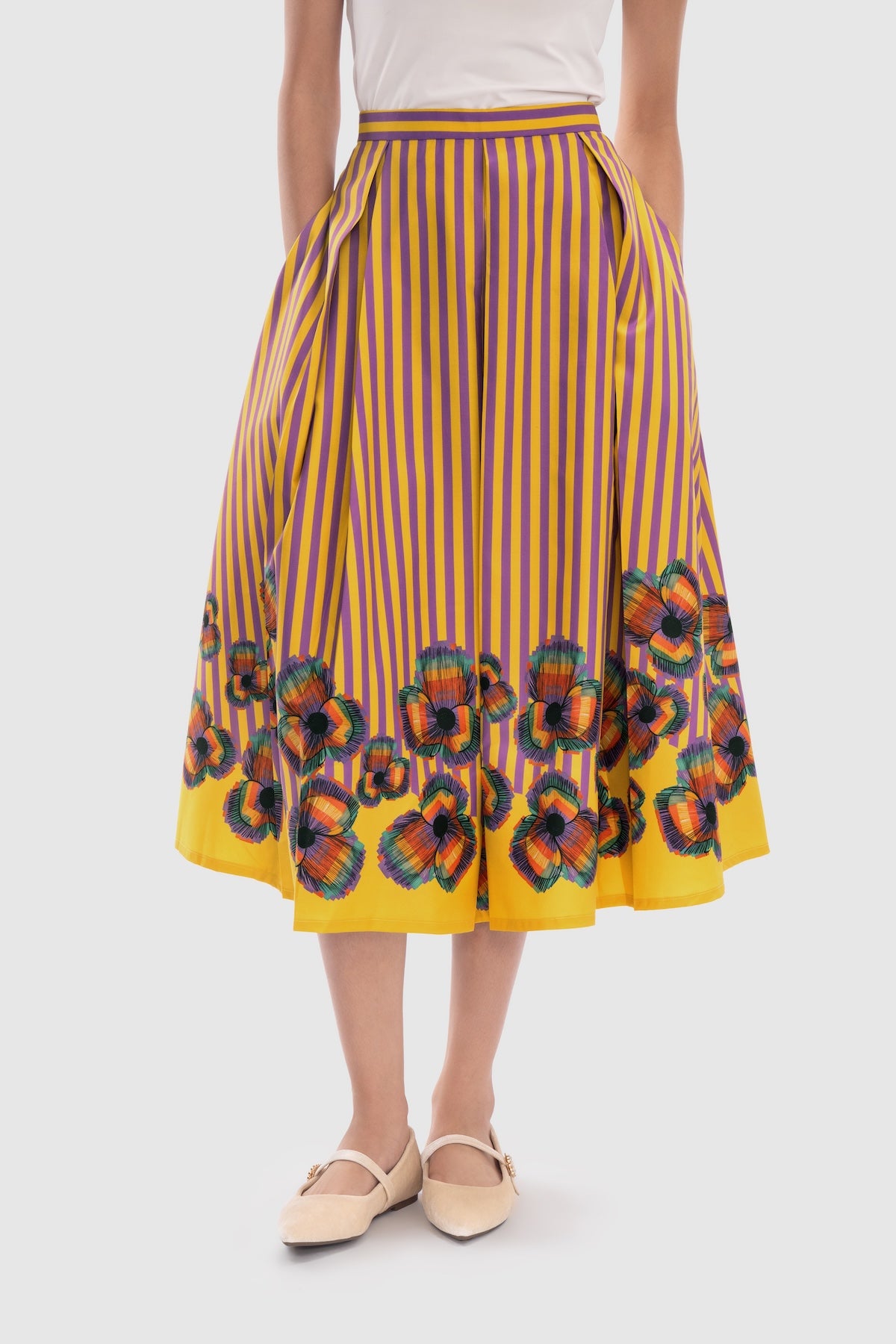 Mimosa Midi Skirt - Spectra