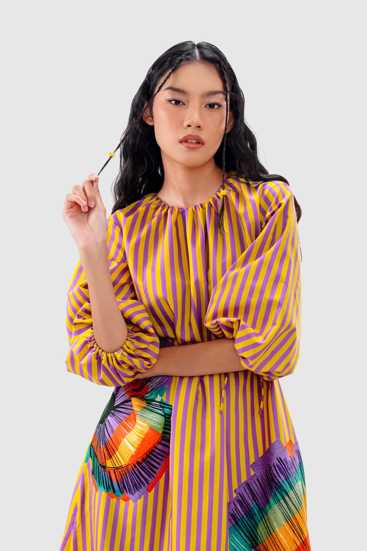 Mimosa Puffy Dress - Spectra