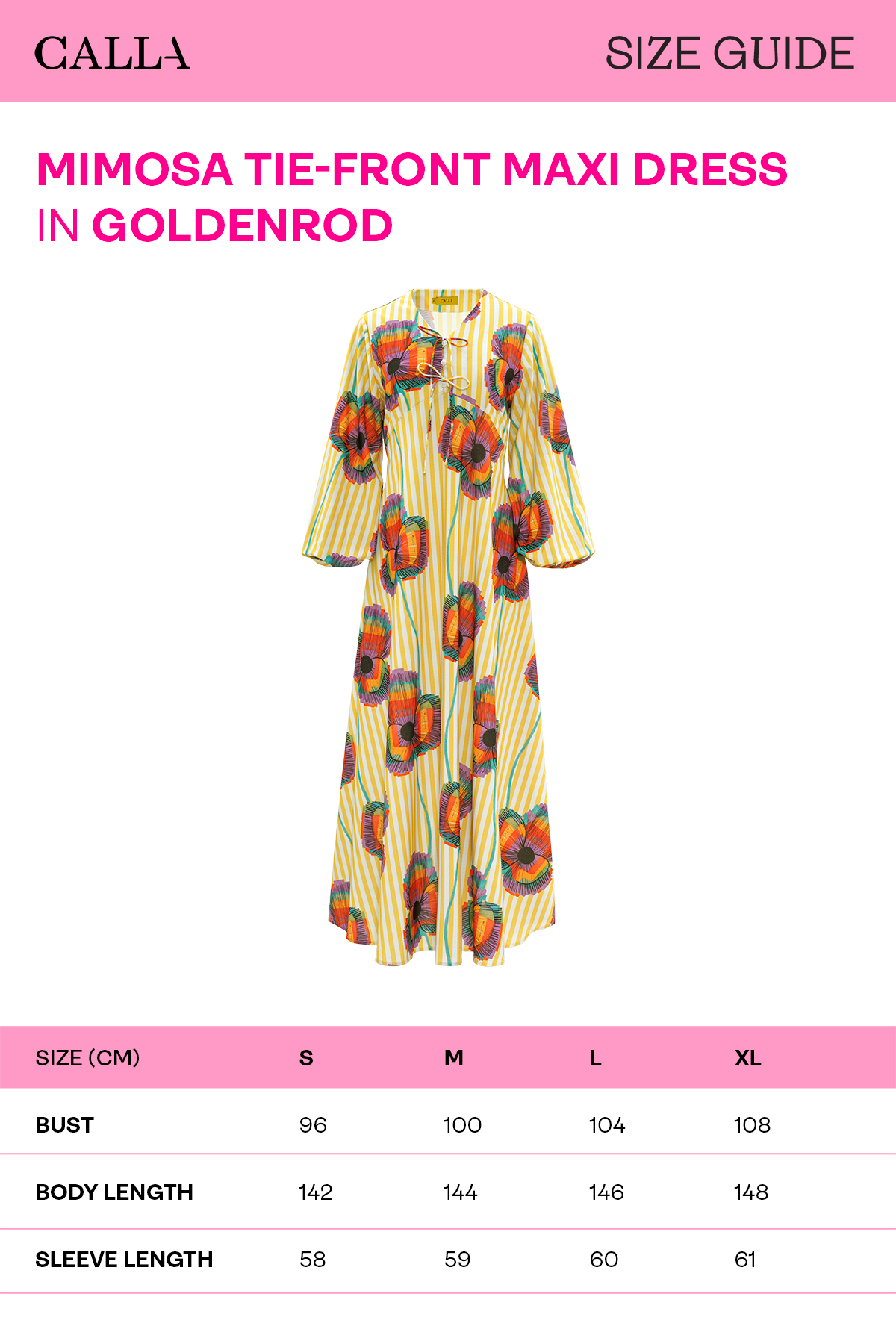 Mimosa Tie-Front Maxi Dress - Goldenrod