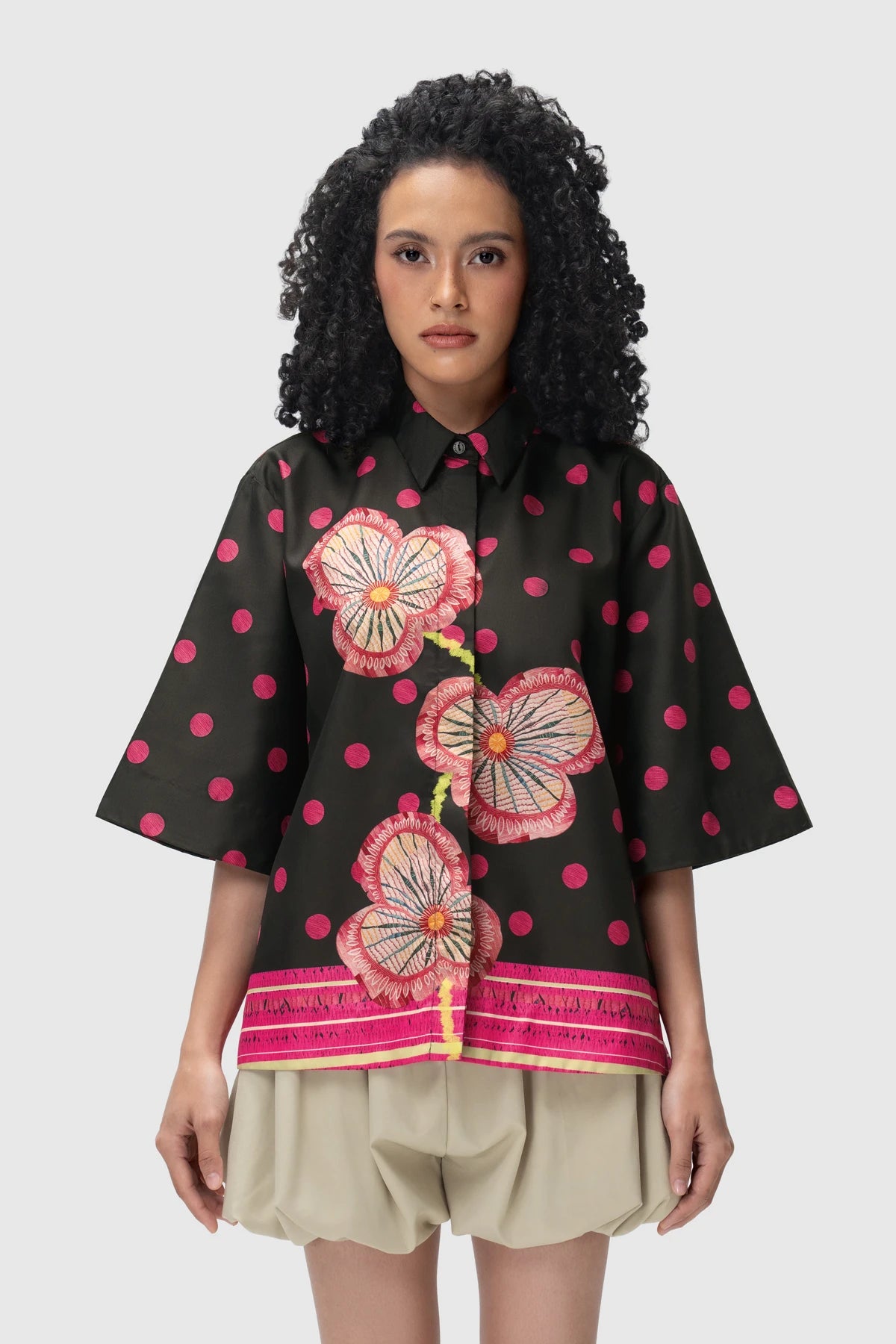 Nyx Flare Shirt - Pink Glo
