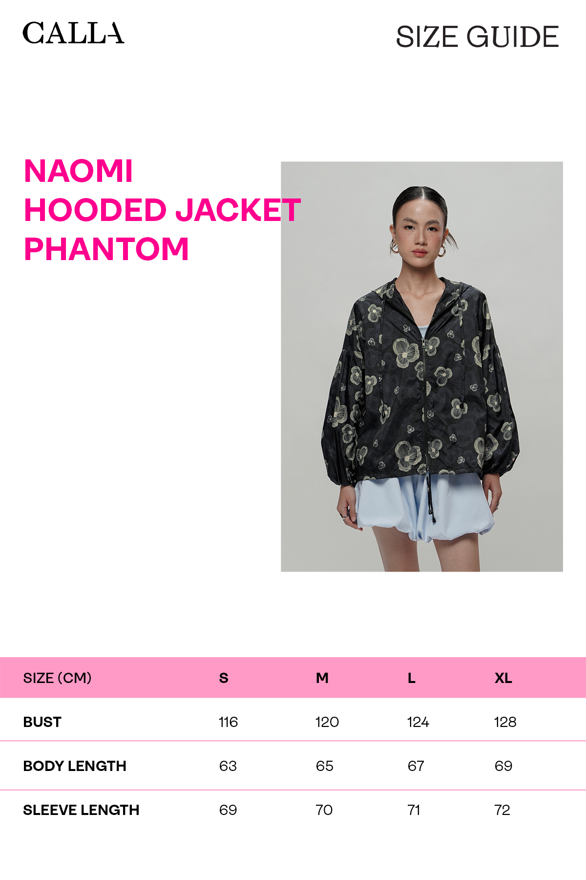 Naomi Hooded Jacket - Phantom