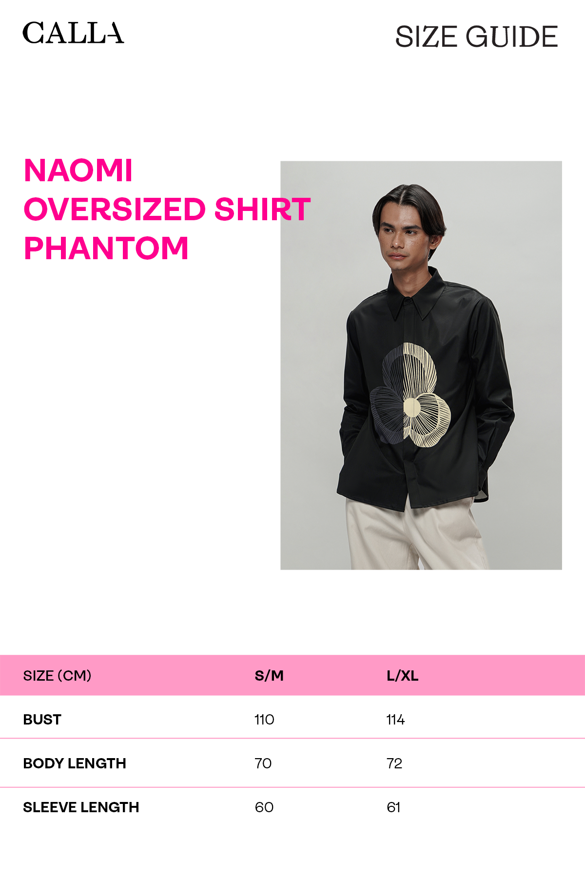 Naomi Oversized Shirt - Phantom