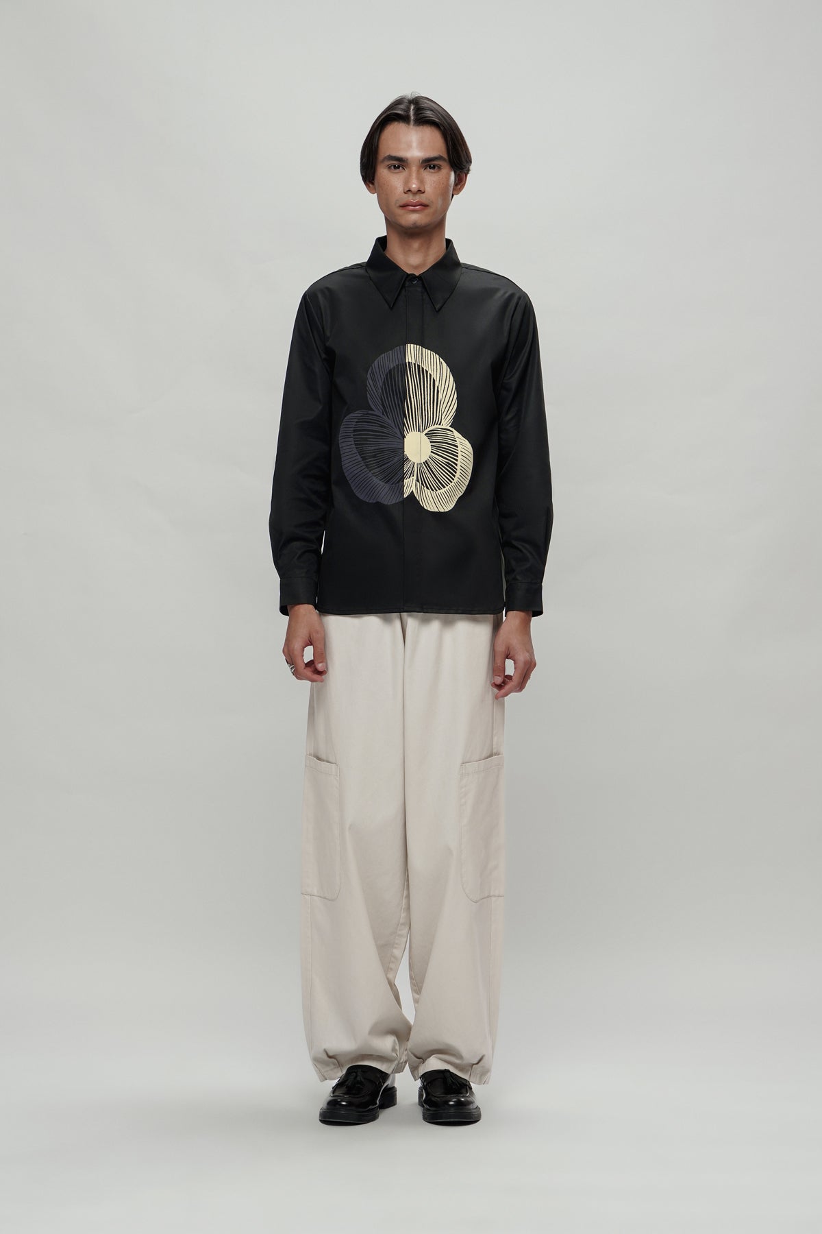 Naomi Oversized Shirt - Phantom