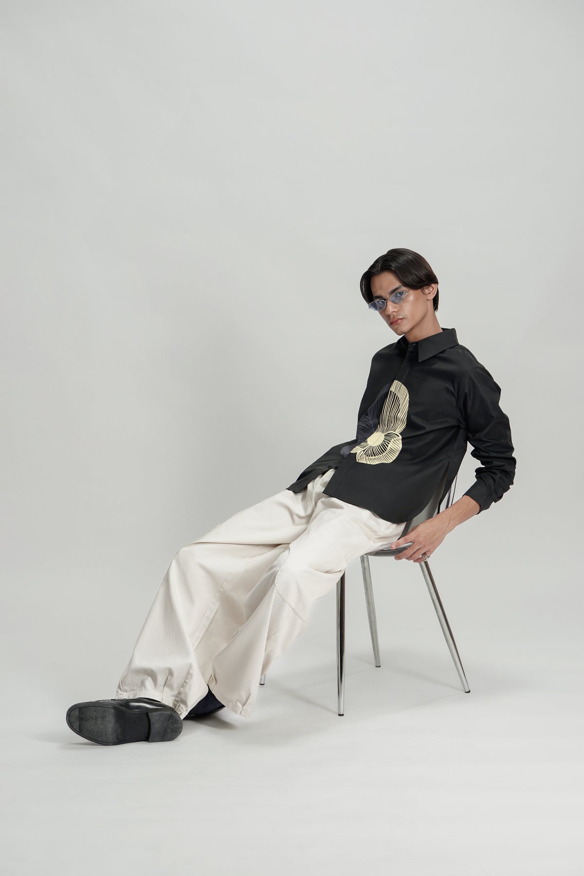 Naomi Oversized Shirt - Phantom
