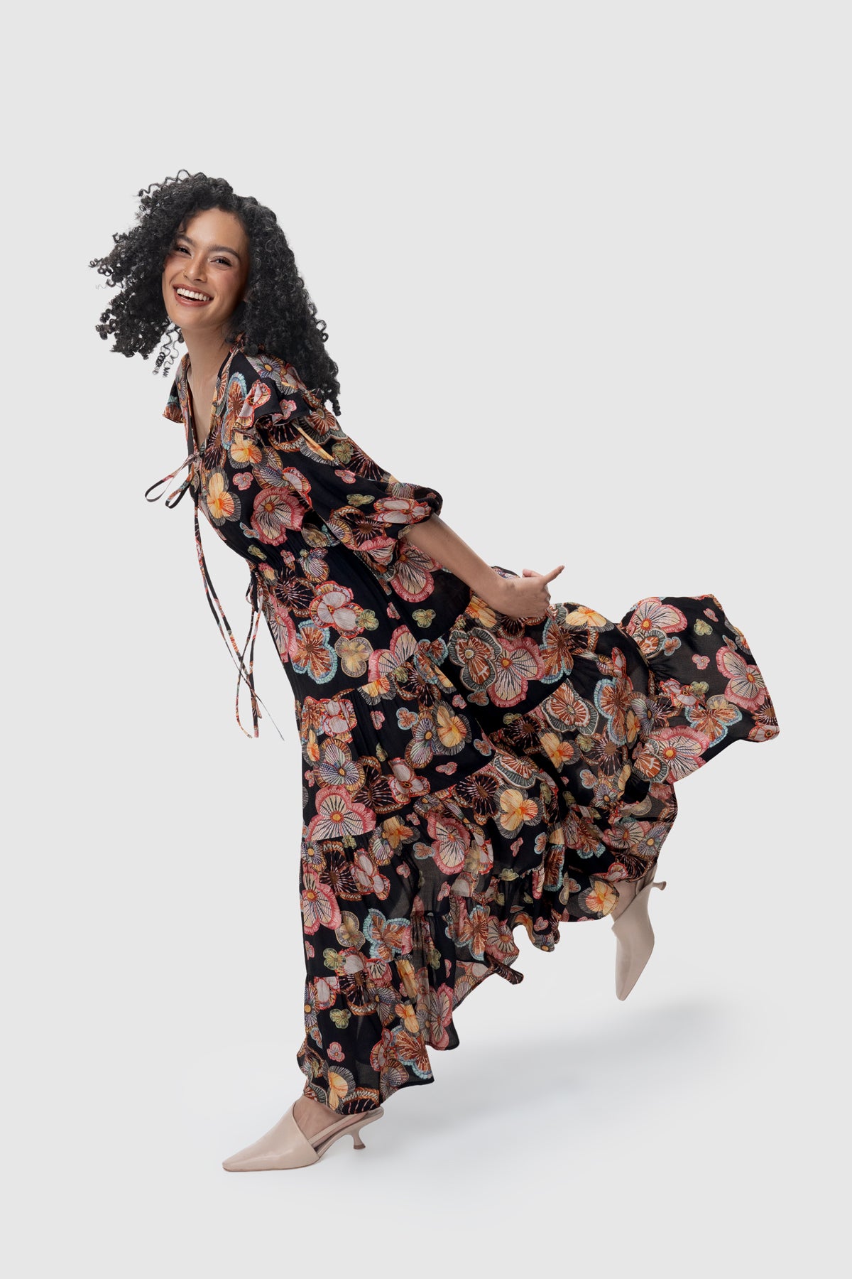 Nerine Tiered Dress - Dash