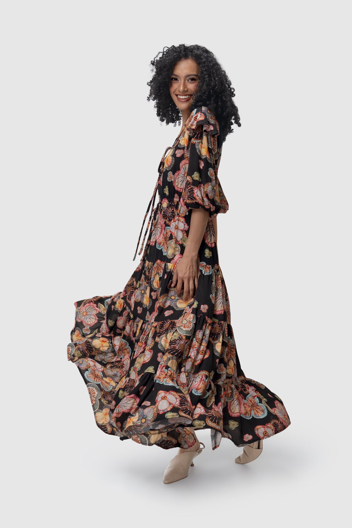 Nerine Tiered Dress - Dash