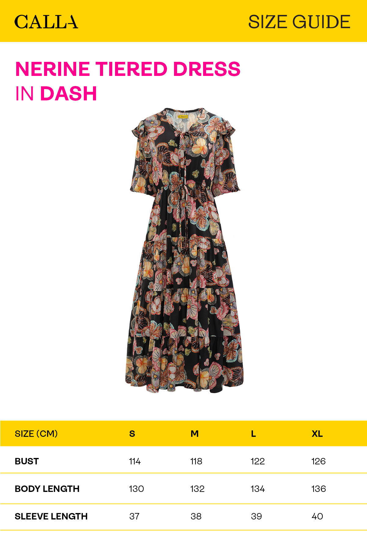 Nerine Tiered Dress - Dash