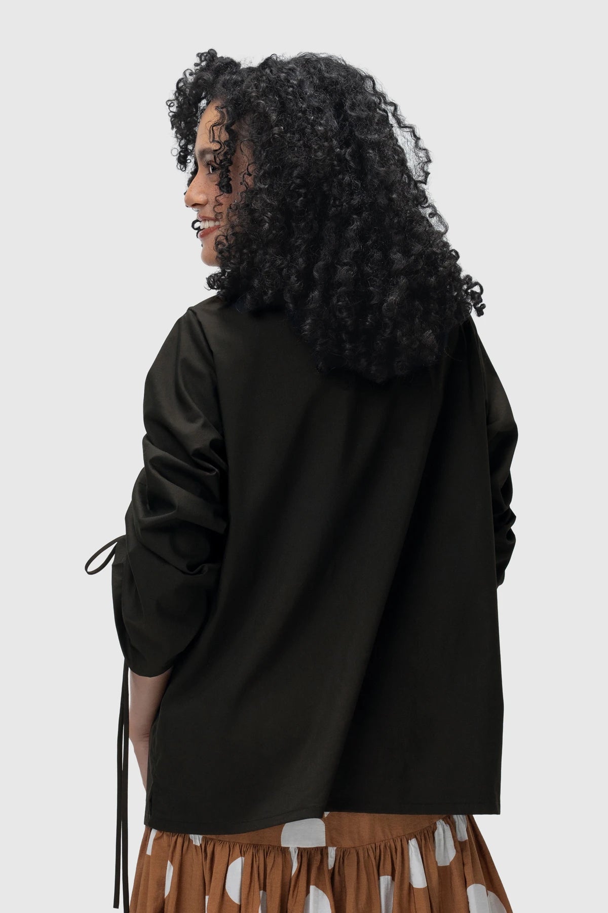 Noctra Drawstring Shirt - Flame