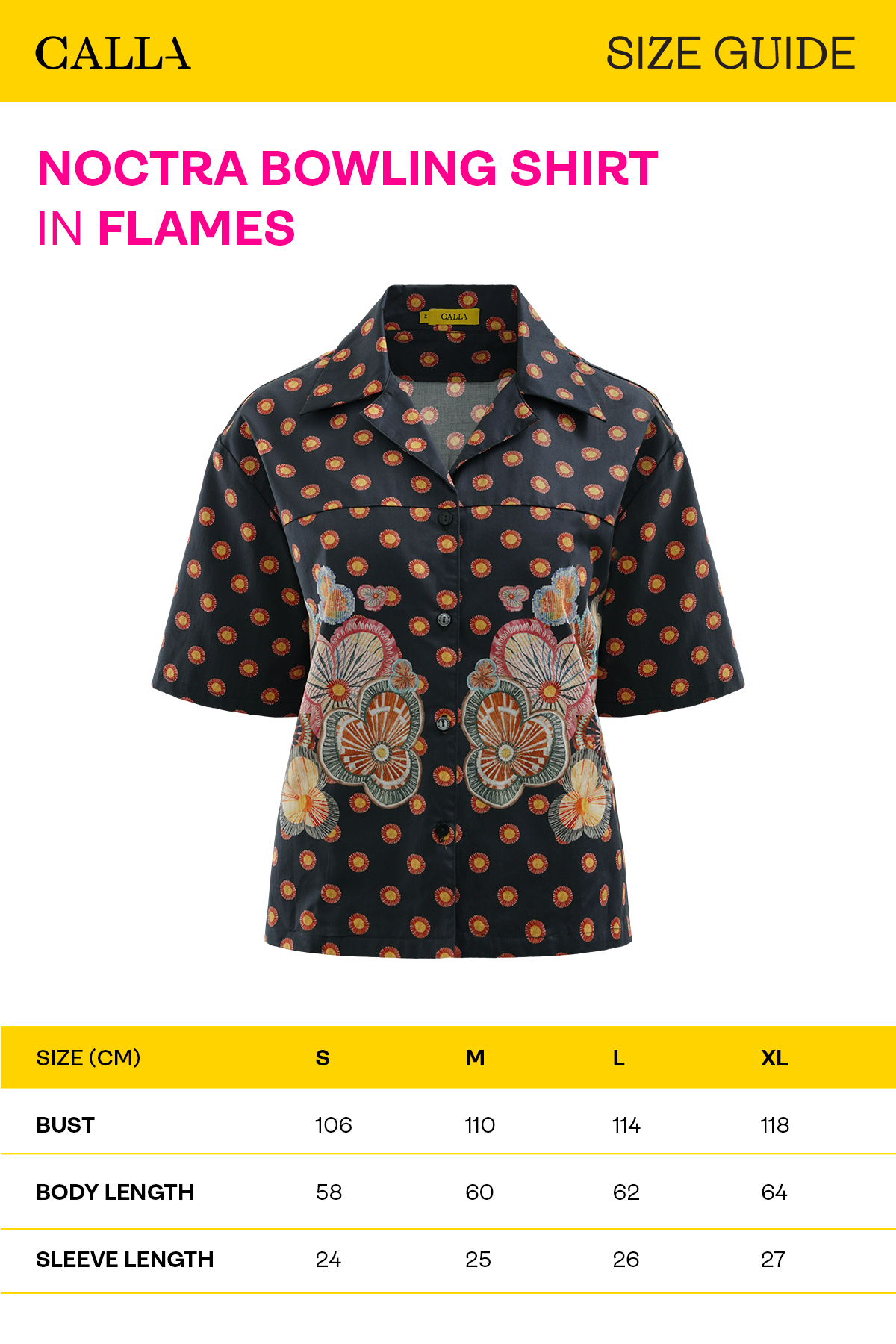 Noctra Bowling Shirt - Flames