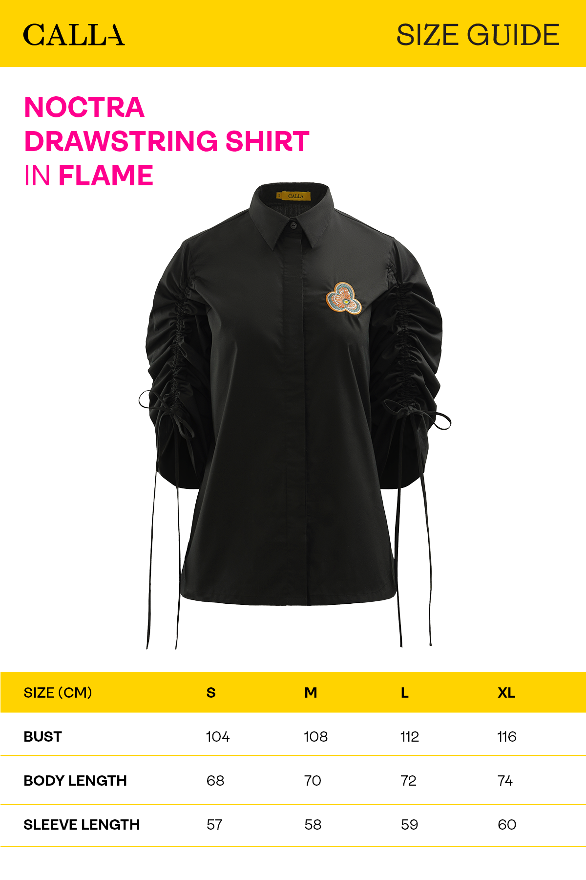 Noctra Drawstring Shirt - Flame