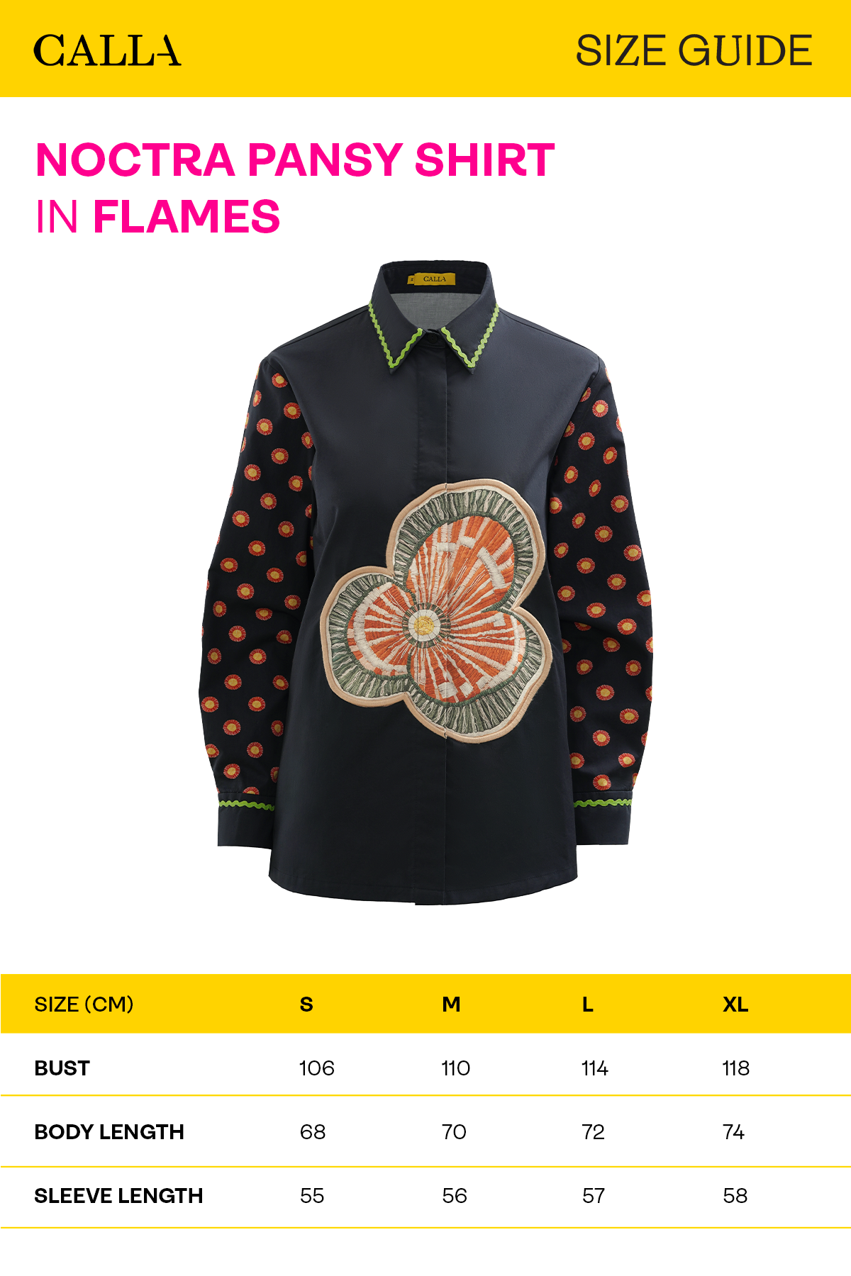 Noctra Pansy Shirt - Flames