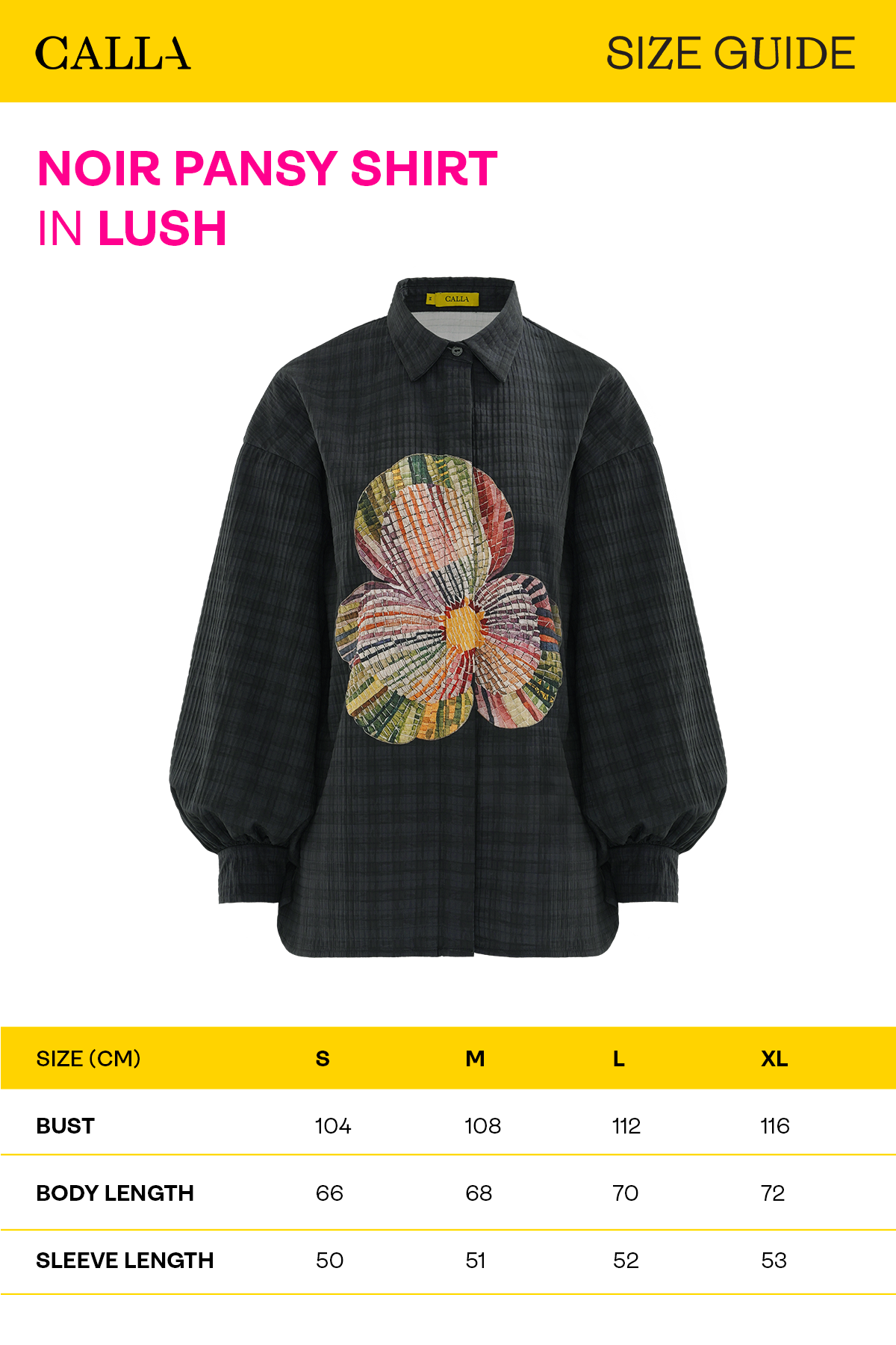 Noir Pansy Shirt - Lush