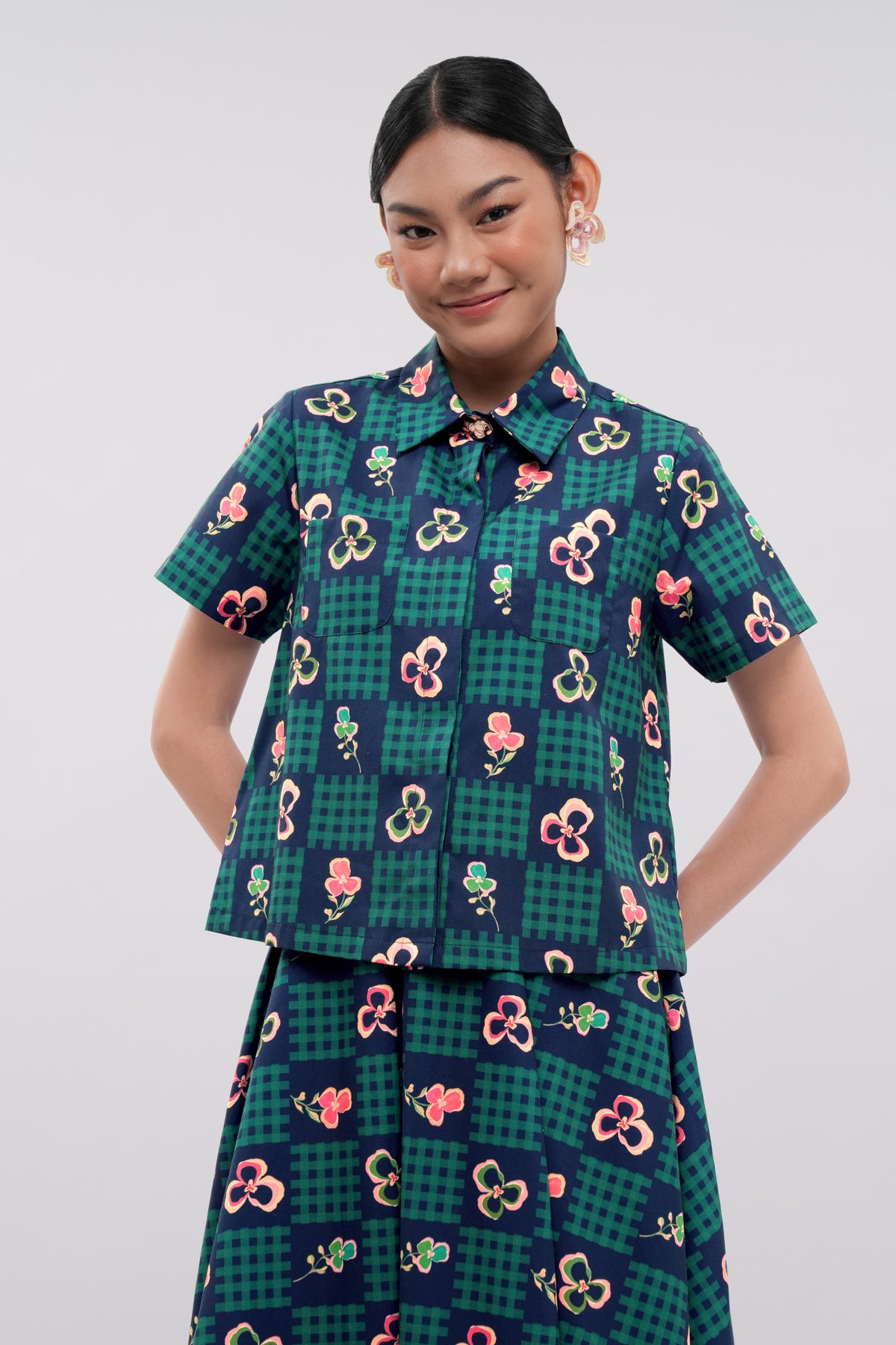 Orelle Crop Shirt - Blume