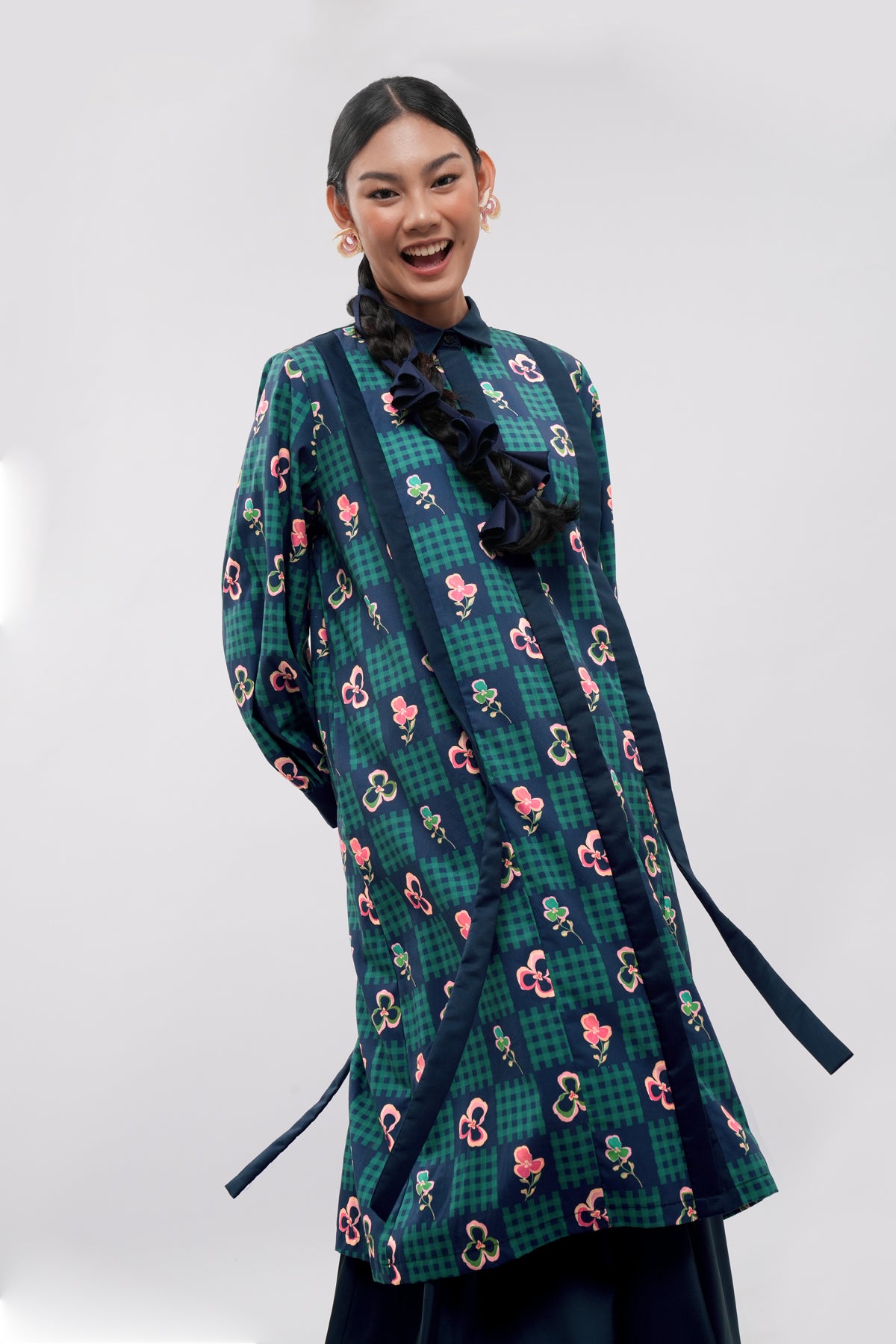 Orelle Slit Dress - Blume