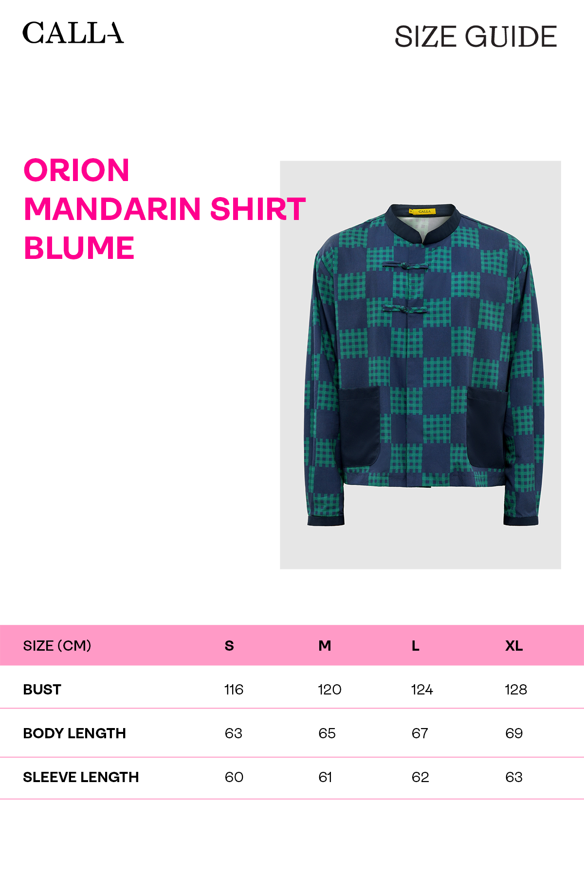 Orion Mandarin Shirt - Blume