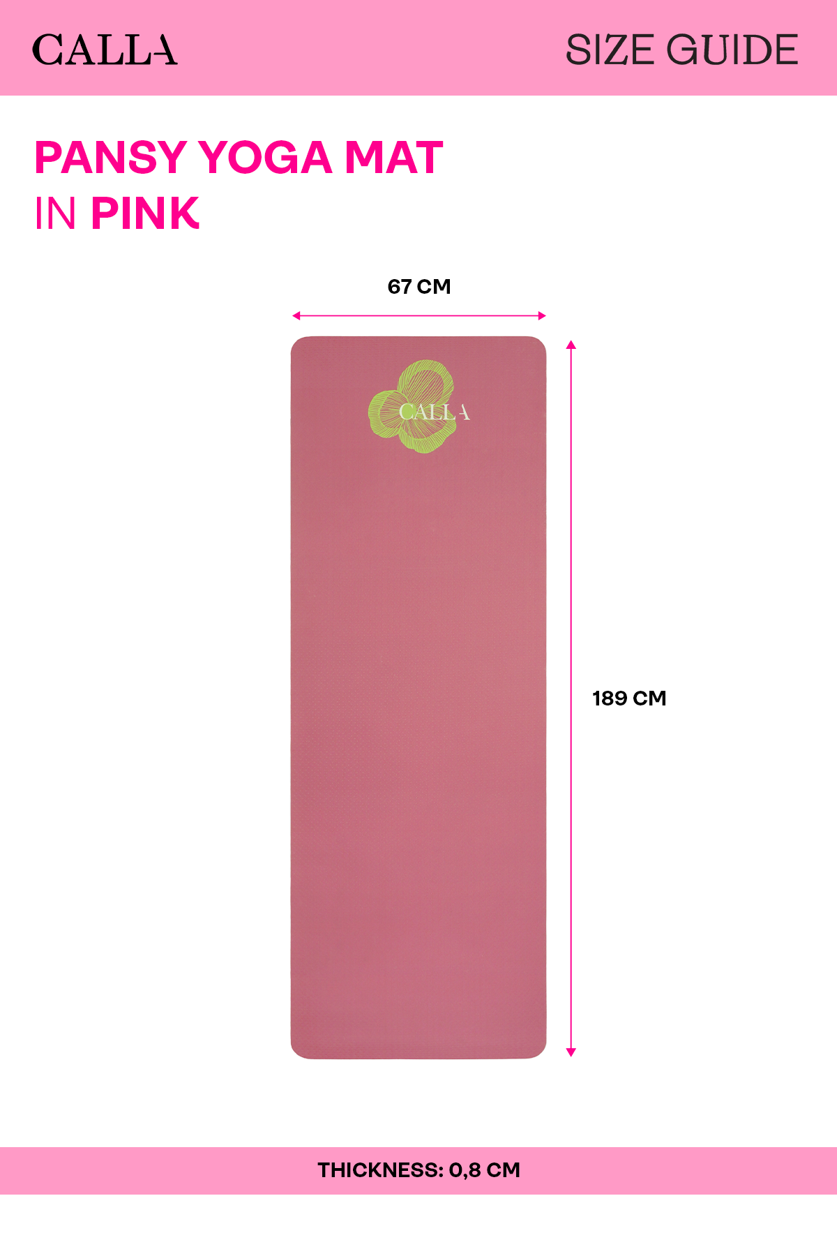 AS-IS Pansy Yoga Mat - Pink