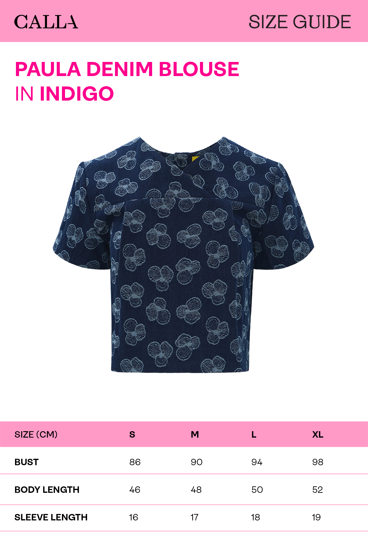 Paula Denim Blouse - Indigo