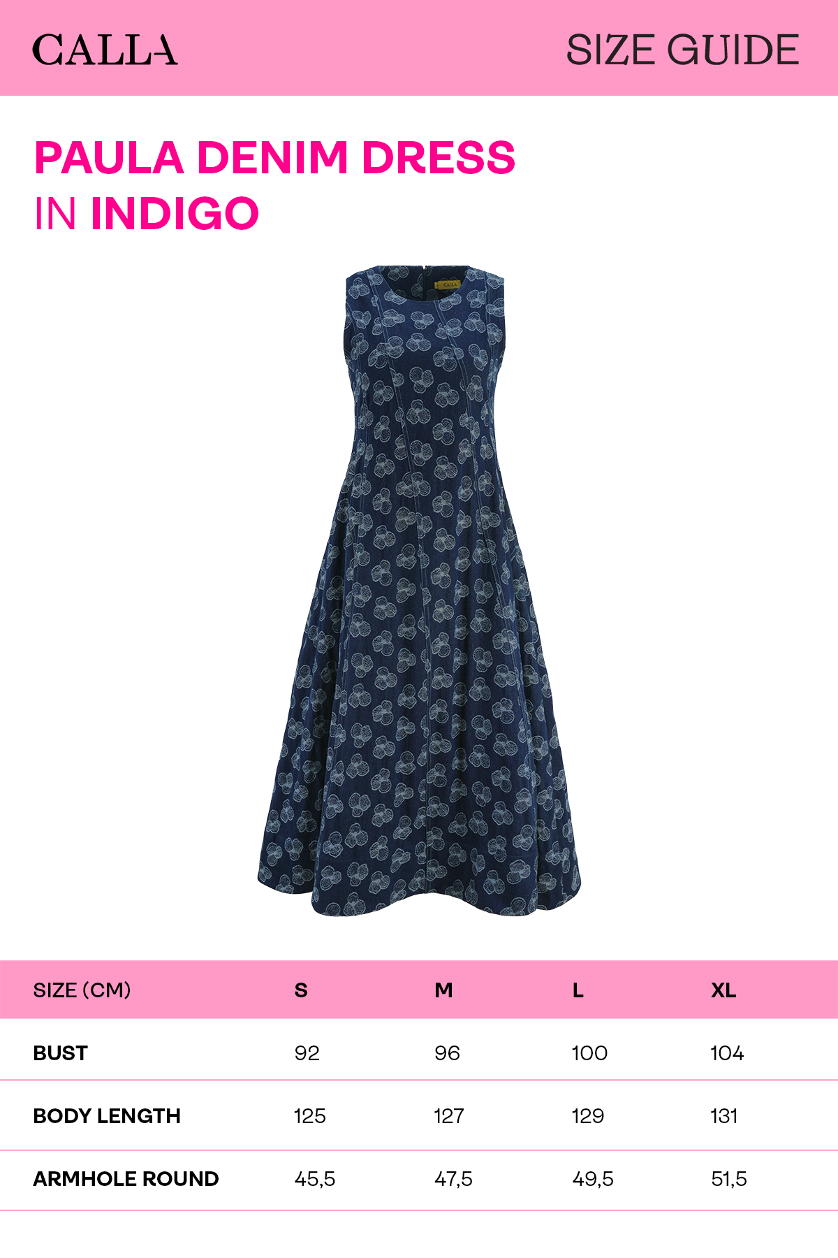 Paula Denim Dress - Indigo
