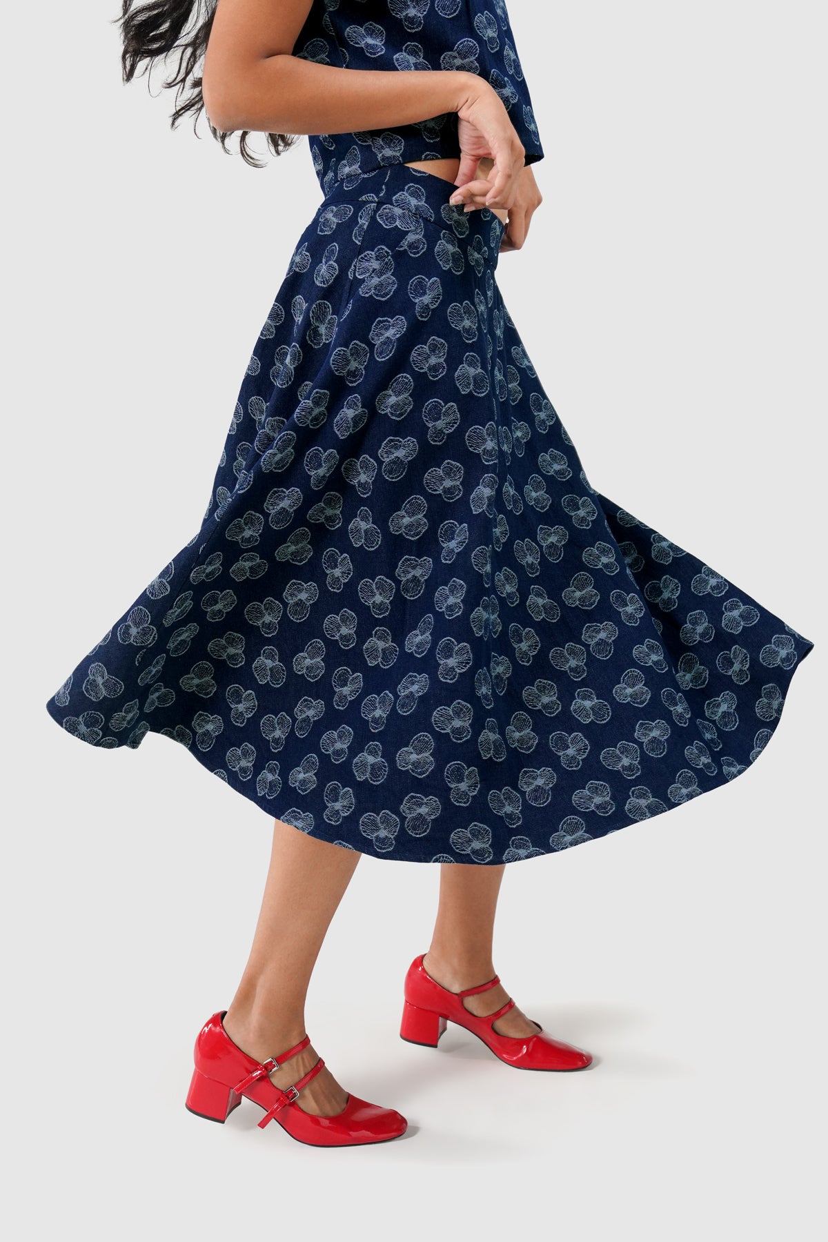 Paula Denim Skirt - Indigo