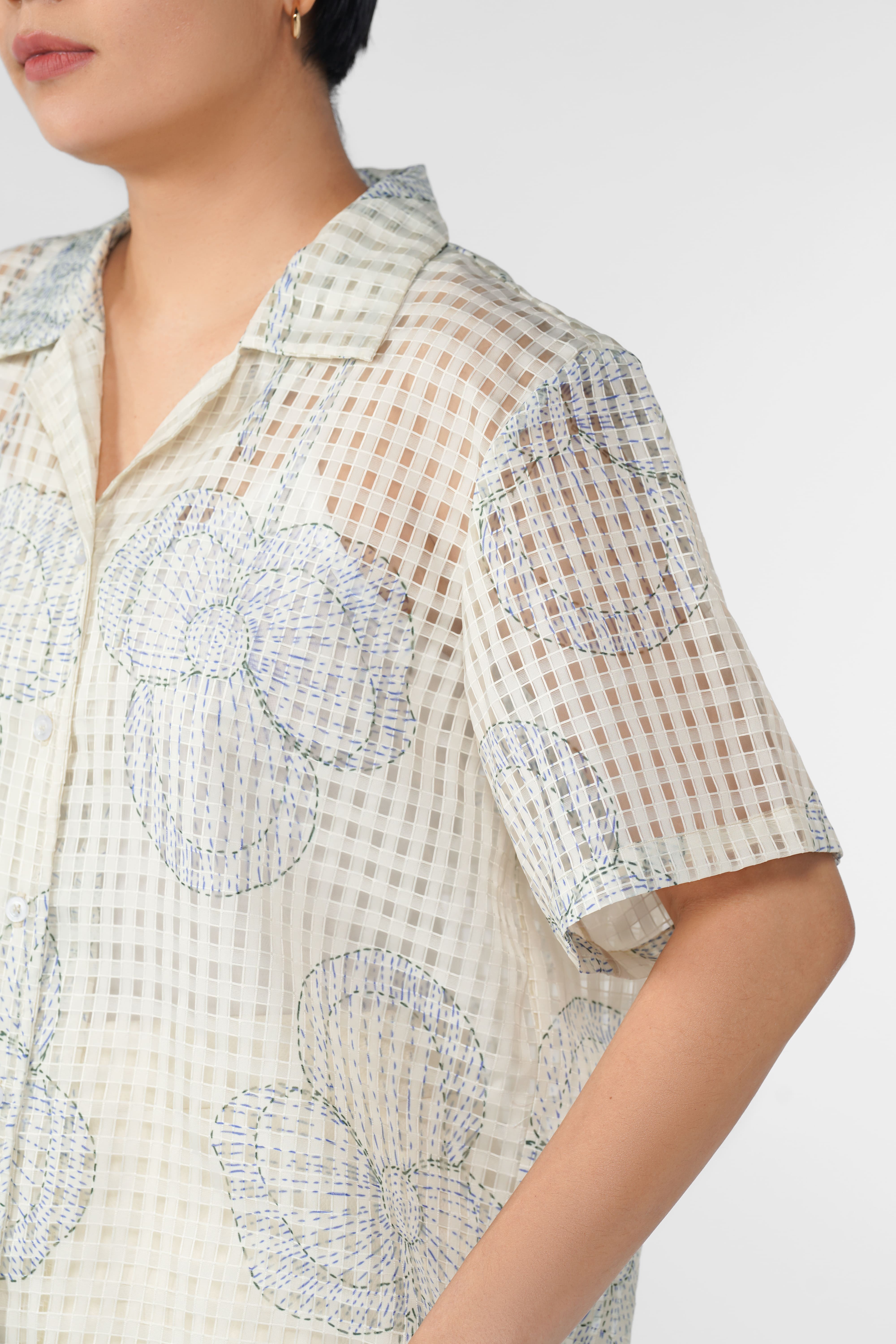 Renne Sheer Shirt - Milk