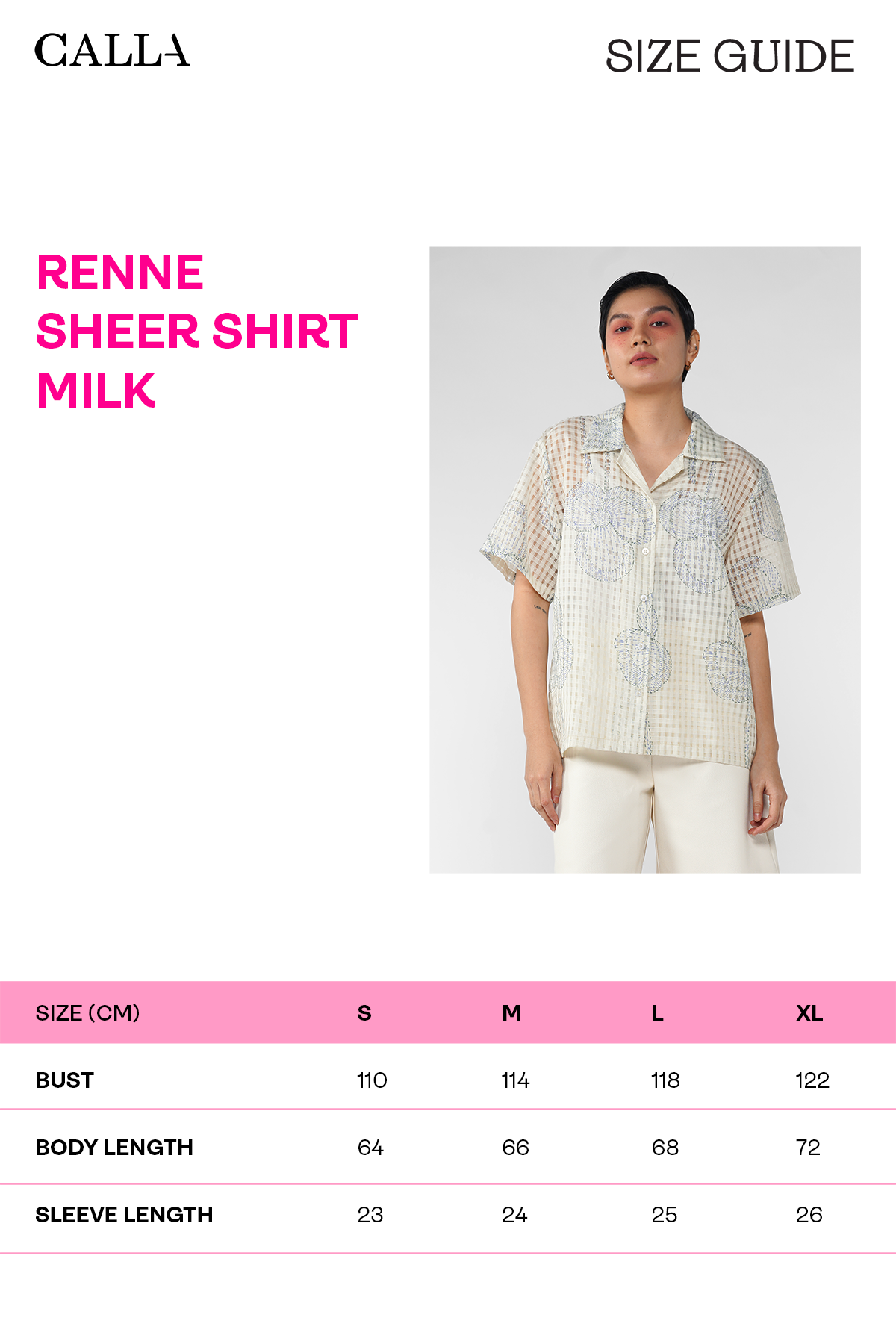 Renne Sheer Shirt - Milk