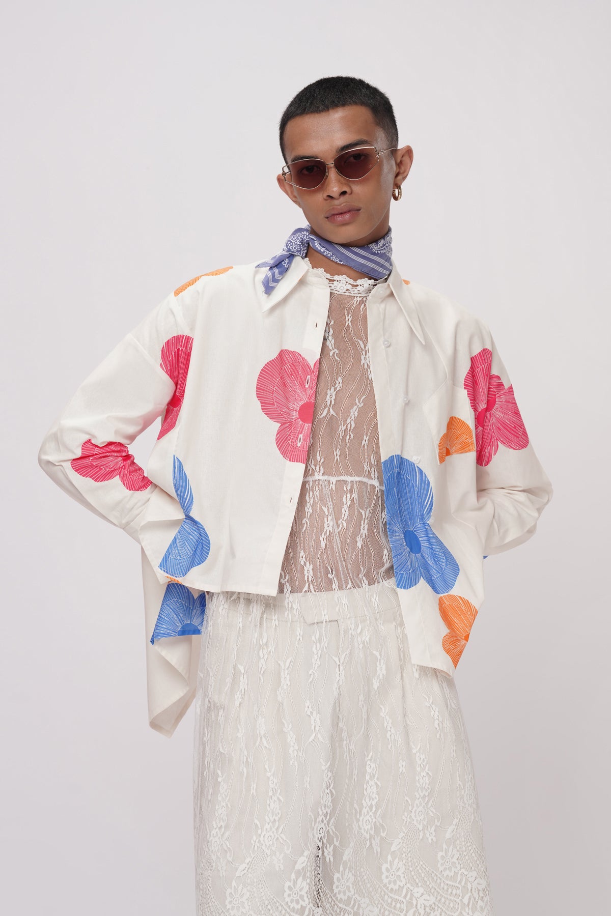 Rhea Asymmetric Shirt - Brighton