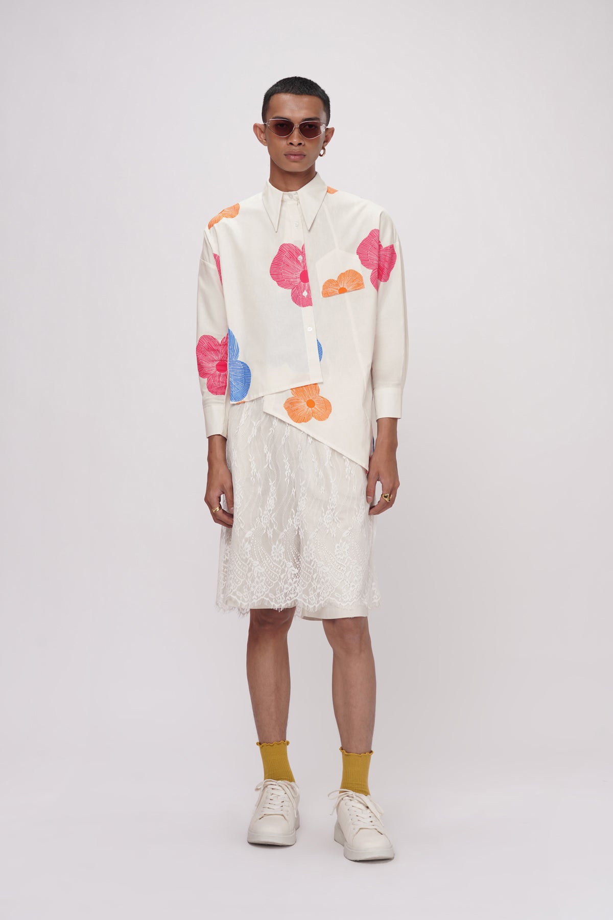 Rhea Asymmetric Shirt - Brighton
